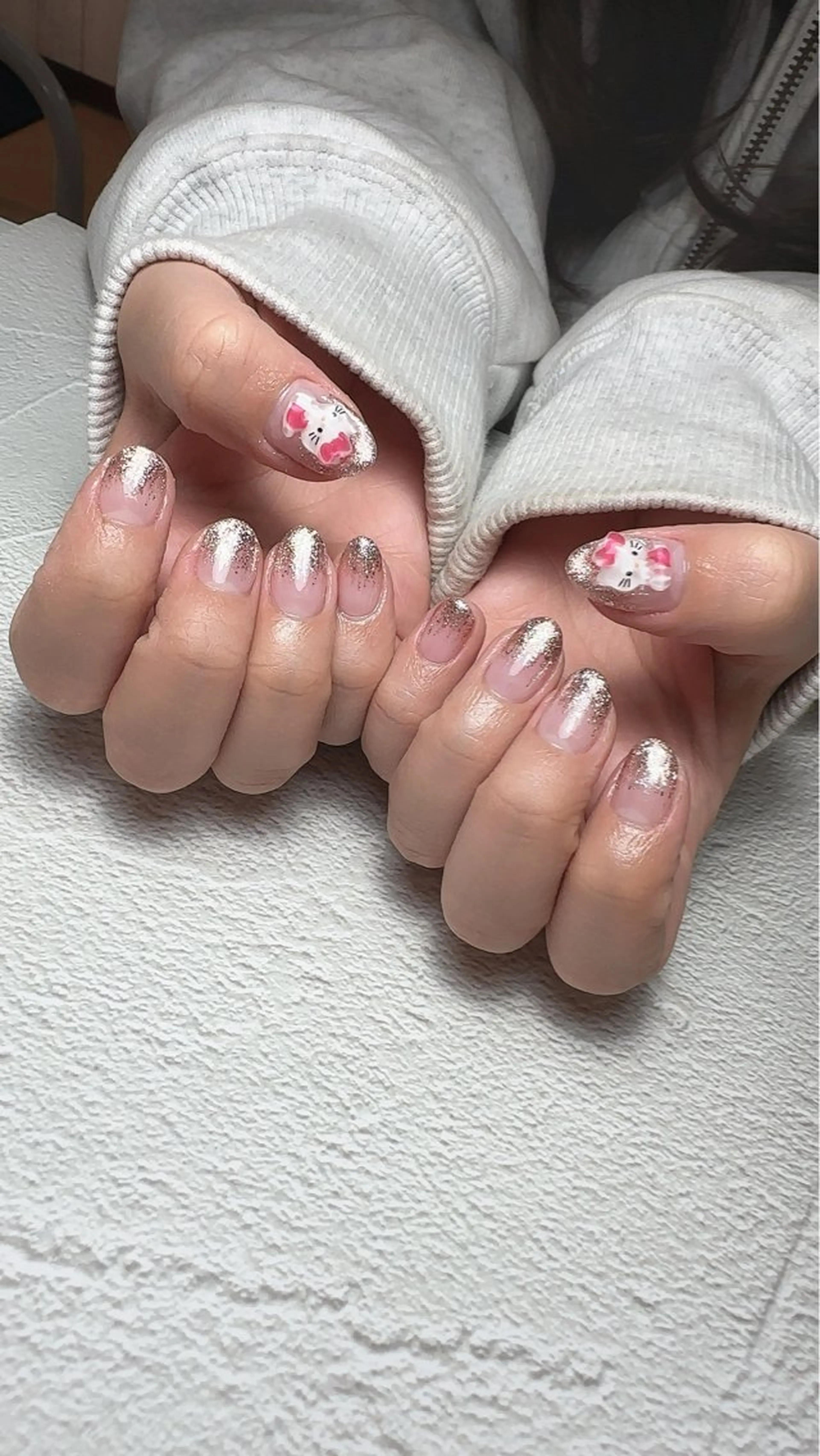 ネイル アートネイル ハート マグネットネイル 持ち込み ニュアンスネイル ハンドネイル Nailsalon Mimiy..♡のネイルデザイン