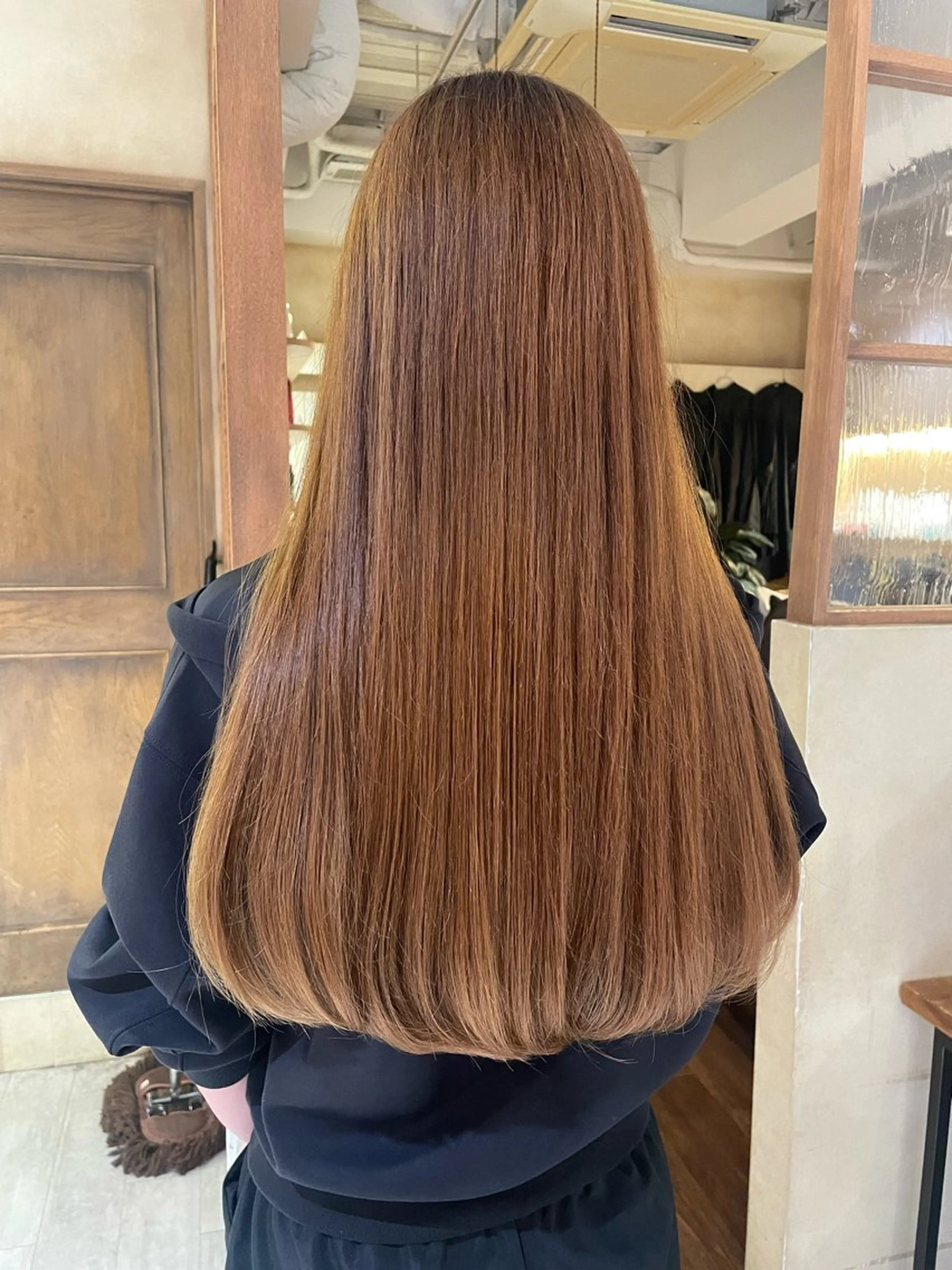 ロング カラー ブリーチ ブリーチなしカラー ヘアカラー 村田 旭のヘアスタイル