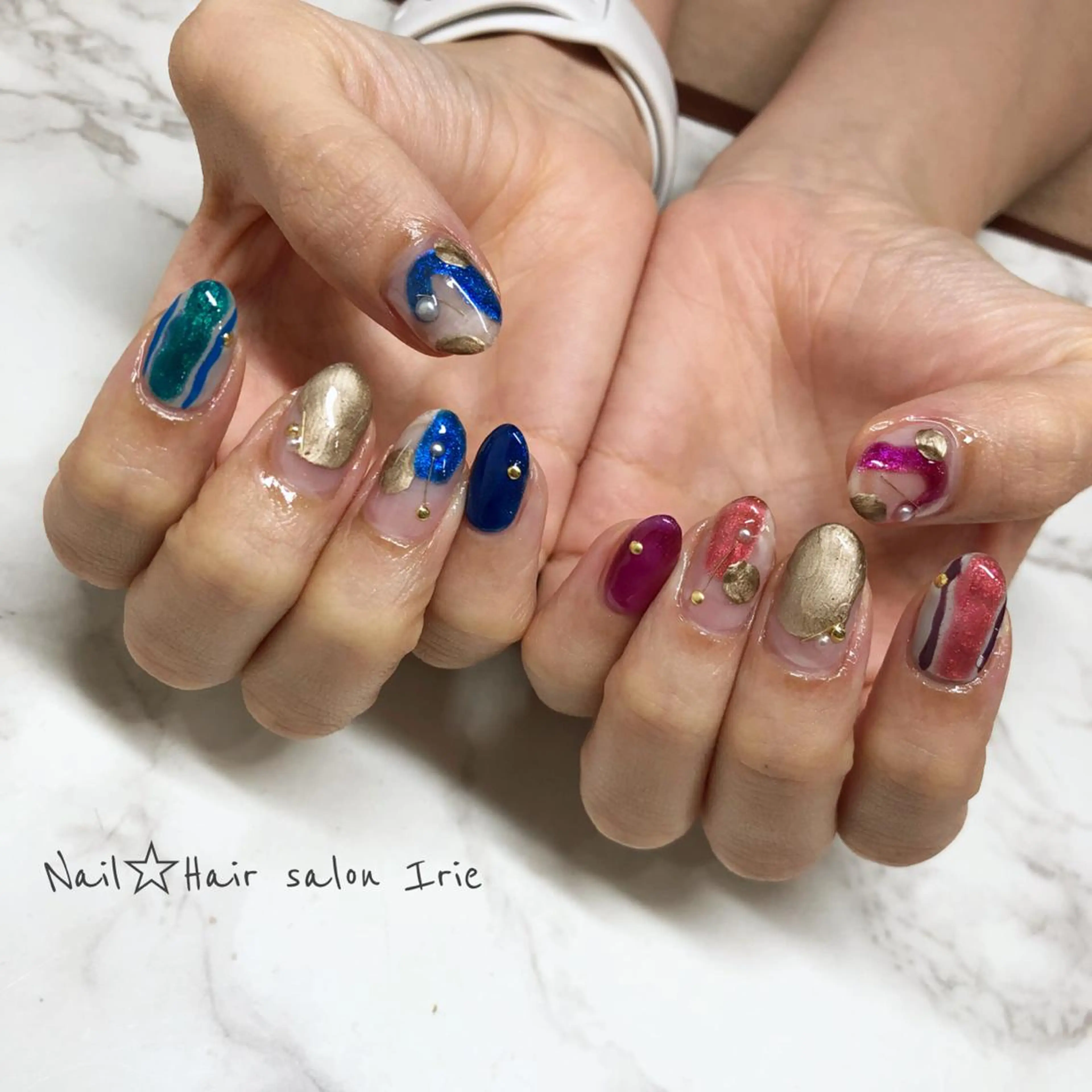 ネイル ハンドネイル Hair salon Irie所属・與儀 知佳のネイルデザイン