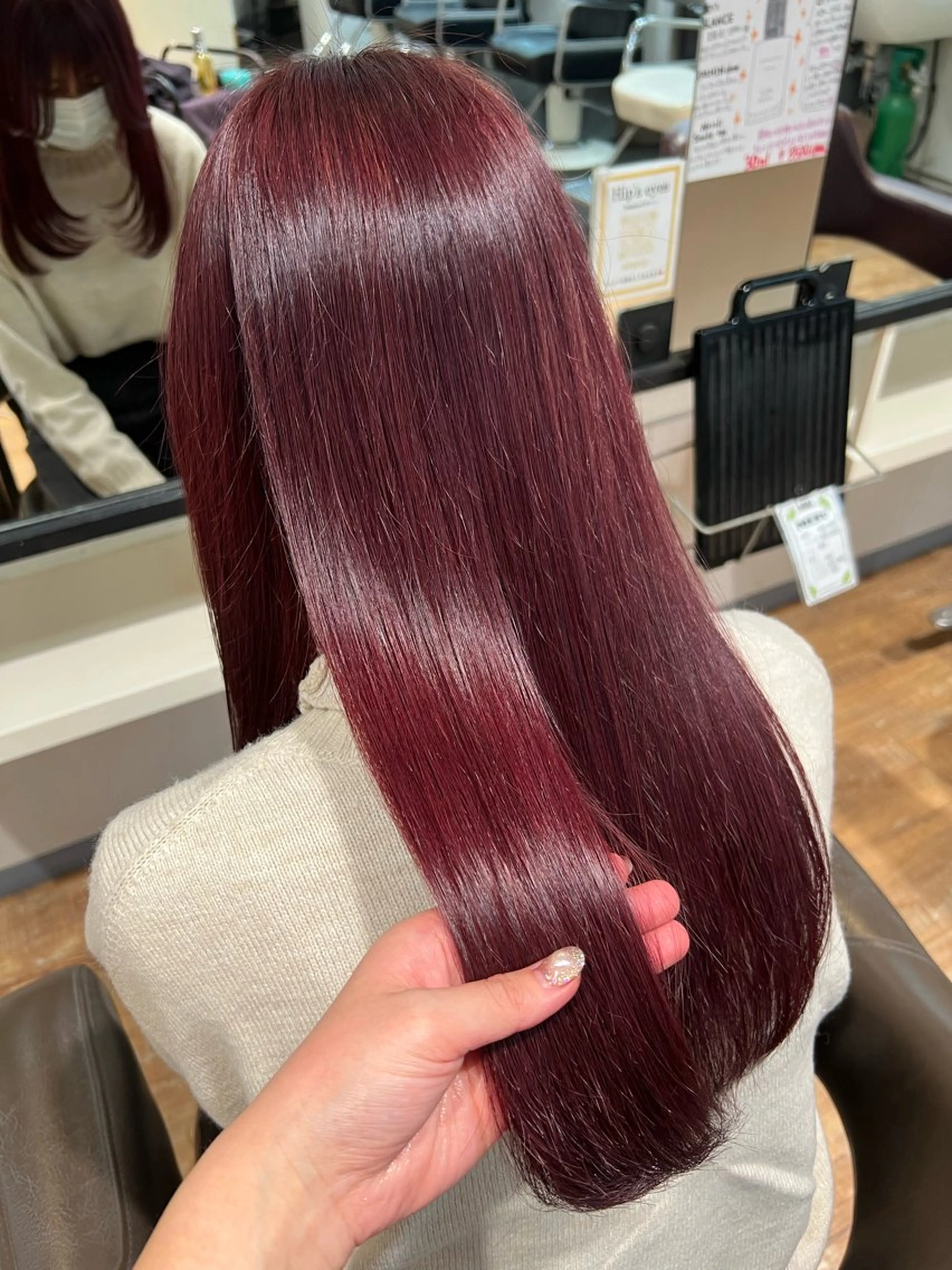 カラー ピンクカラー ヘアカラー トリートメント インナーカラー♡ Nanakoのヘアスタイル