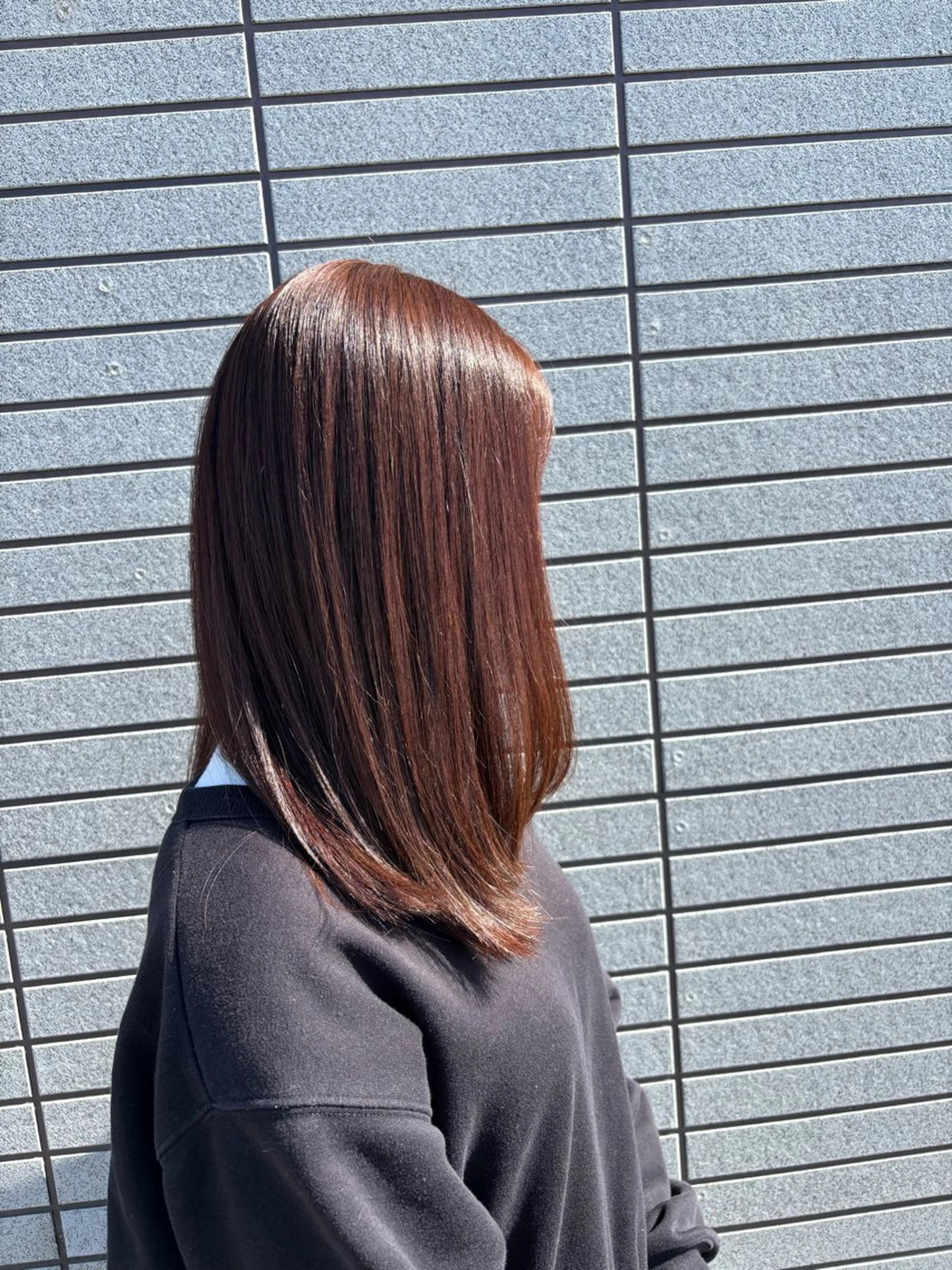 カラー ブラウンカラー オレンジ オレンジブラウン ヘアカラー トリートメント MaryHarris 姪浜/Mihoのヘアスタイル