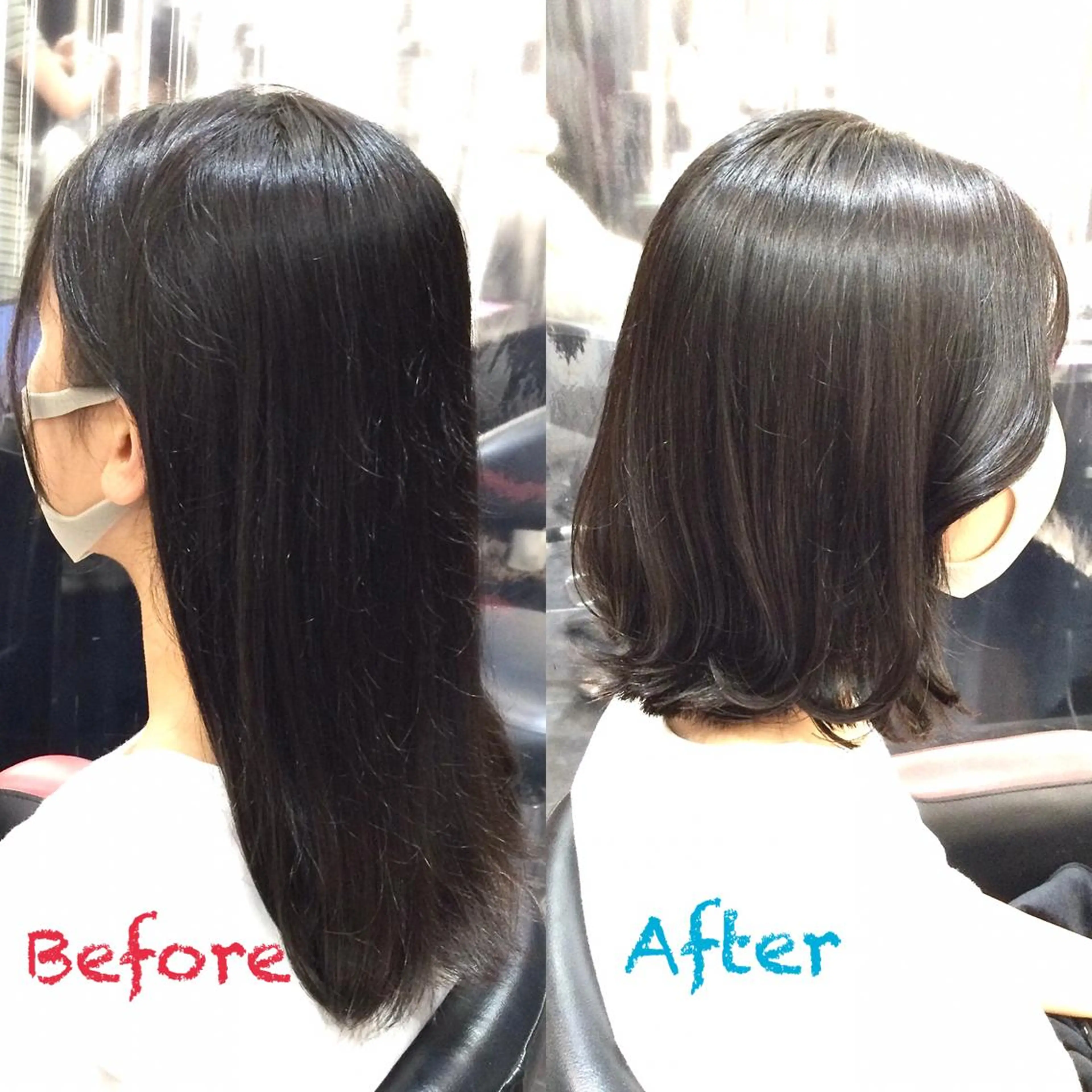 ミディアム Annon プライベートサロンのヘアスタイル