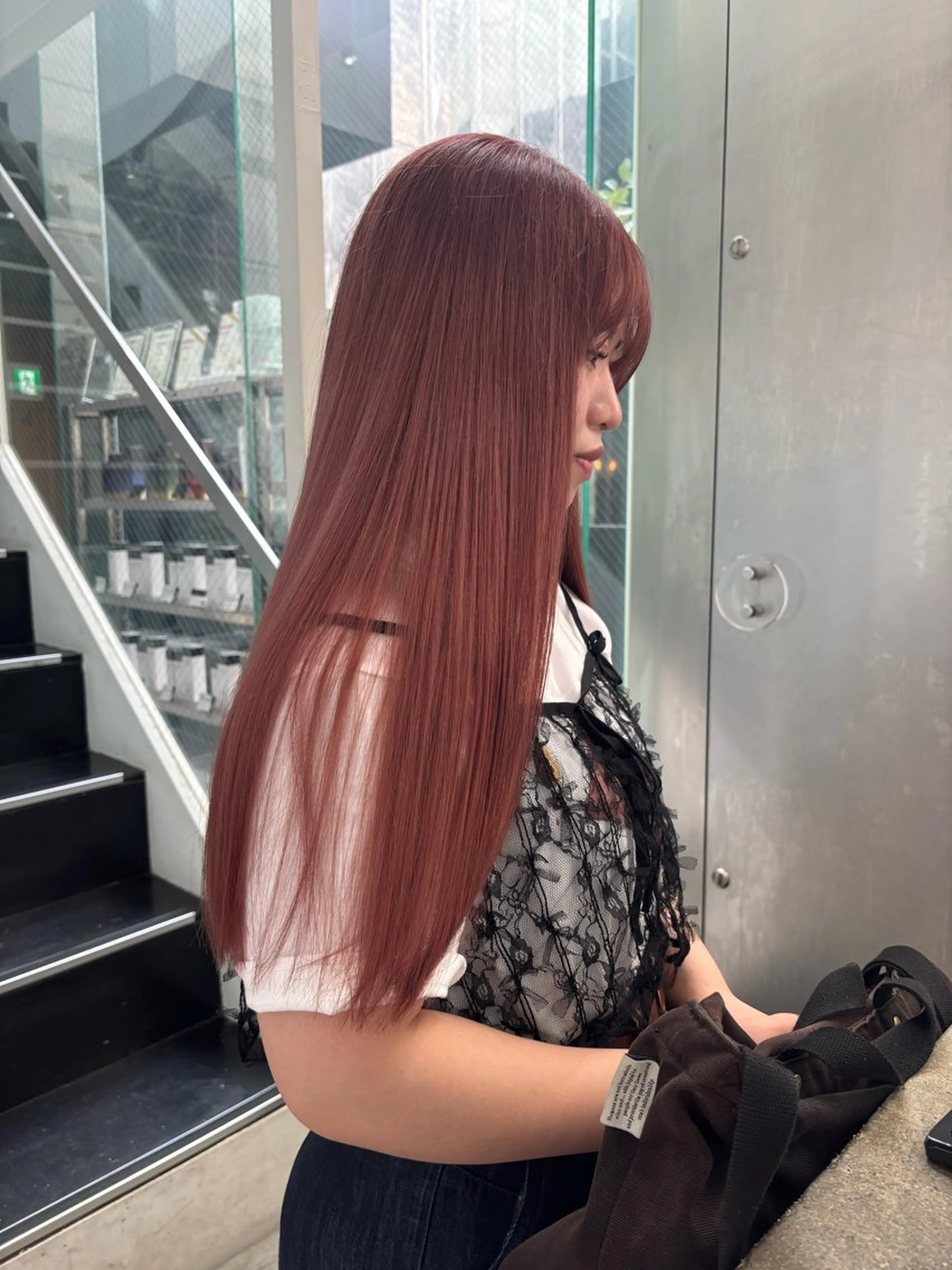 ロング カラー ピンクカラー ayano/天神 ハイトーン/ブリーチのヘアスタイル