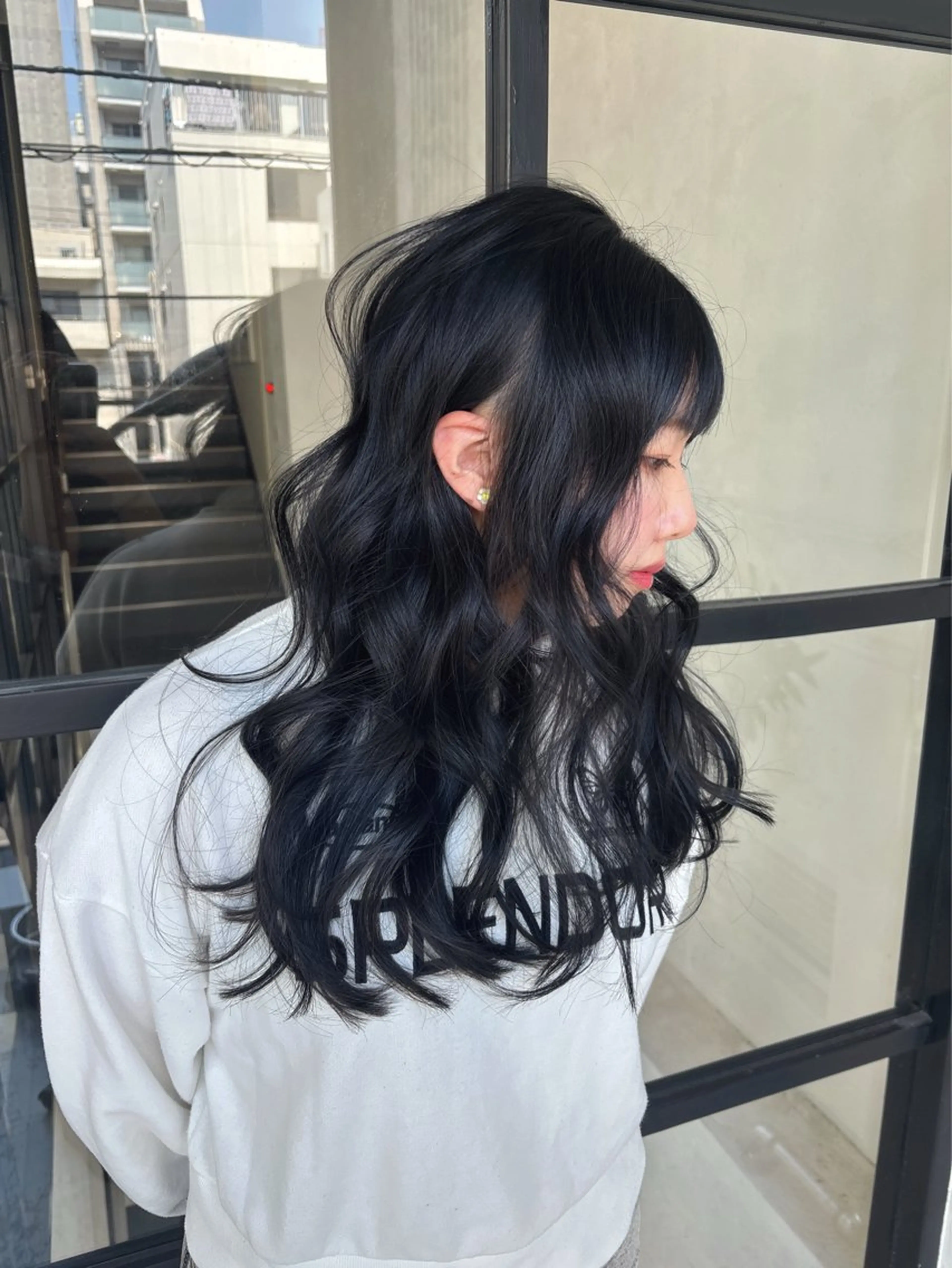 ロング カット ヘアカラー トリートメント 佐伯 鼓乃美のヘアスタイル