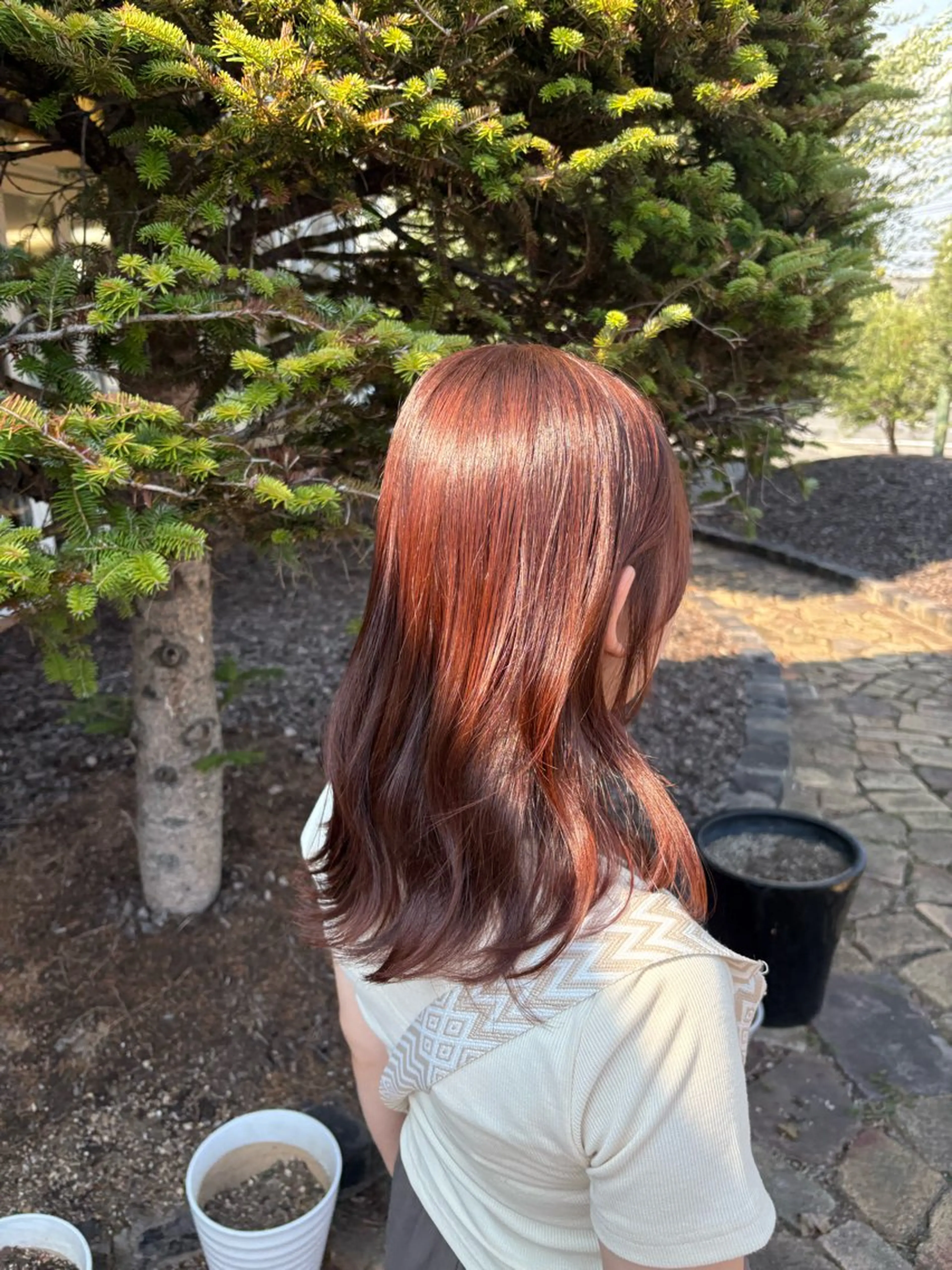 セミロング カラー カット ヘアカラー Flat /rina🧸のヘアスタイル