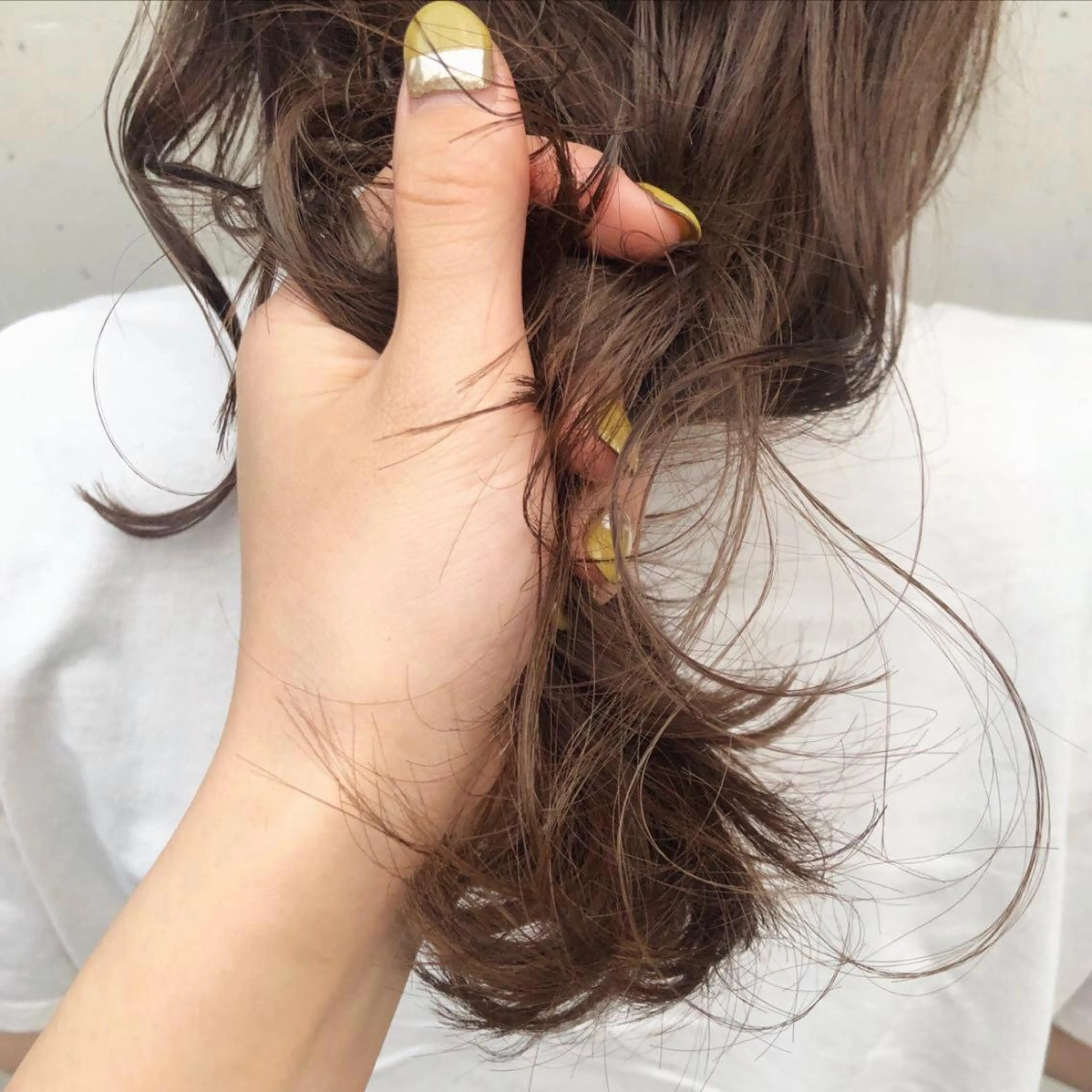 ロング カラー ヘアアレンジ ベージュカラー インナーカラー ヘアカラー トリートメント 酸性縮毛矯正🧴韓国 レイヤー/髪質改善のヘアスタイル