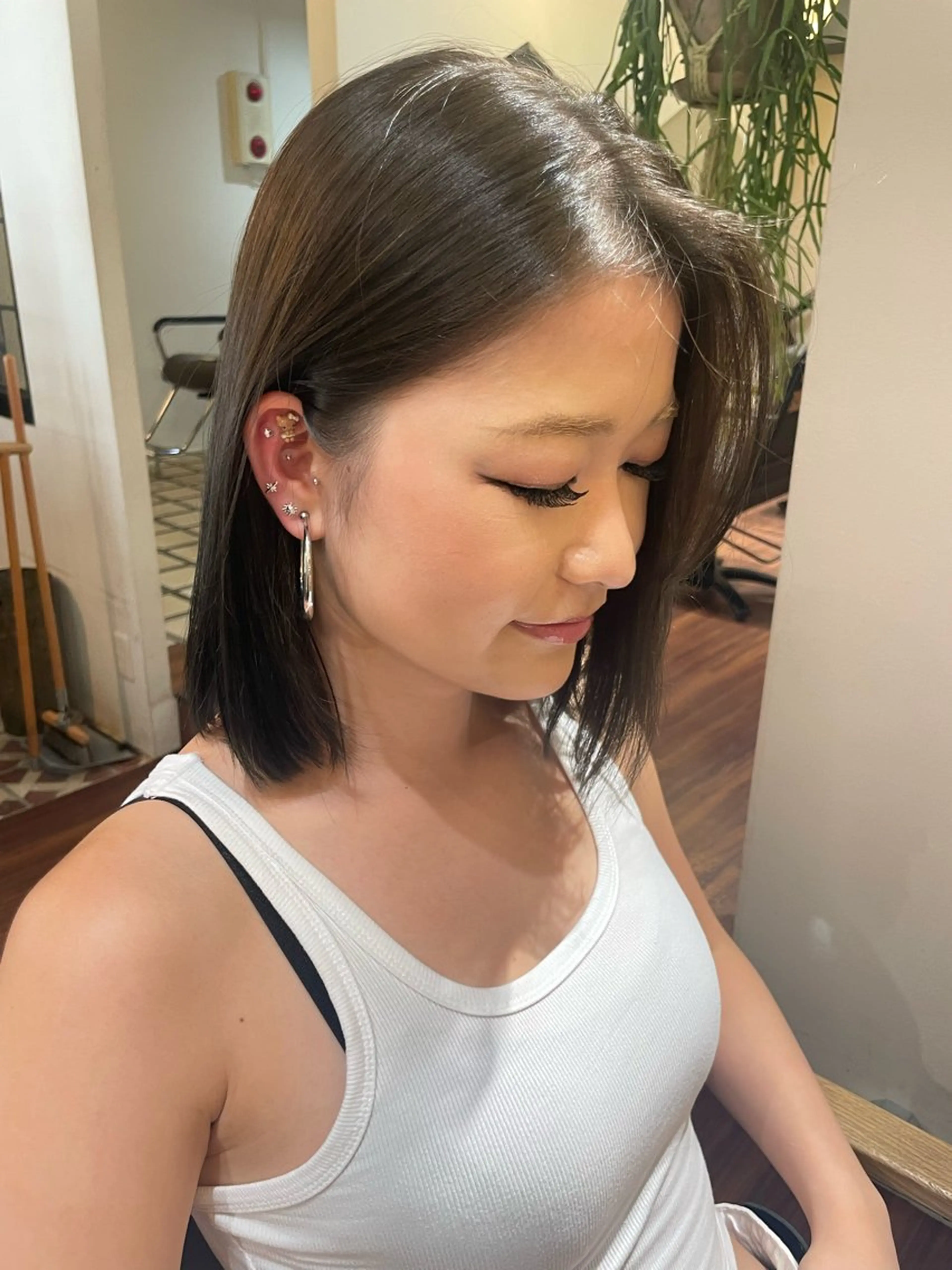 ミディアム KURIA‪‪*⋆ஐ ブリーチ/韓国ヘアのヘアスタイル