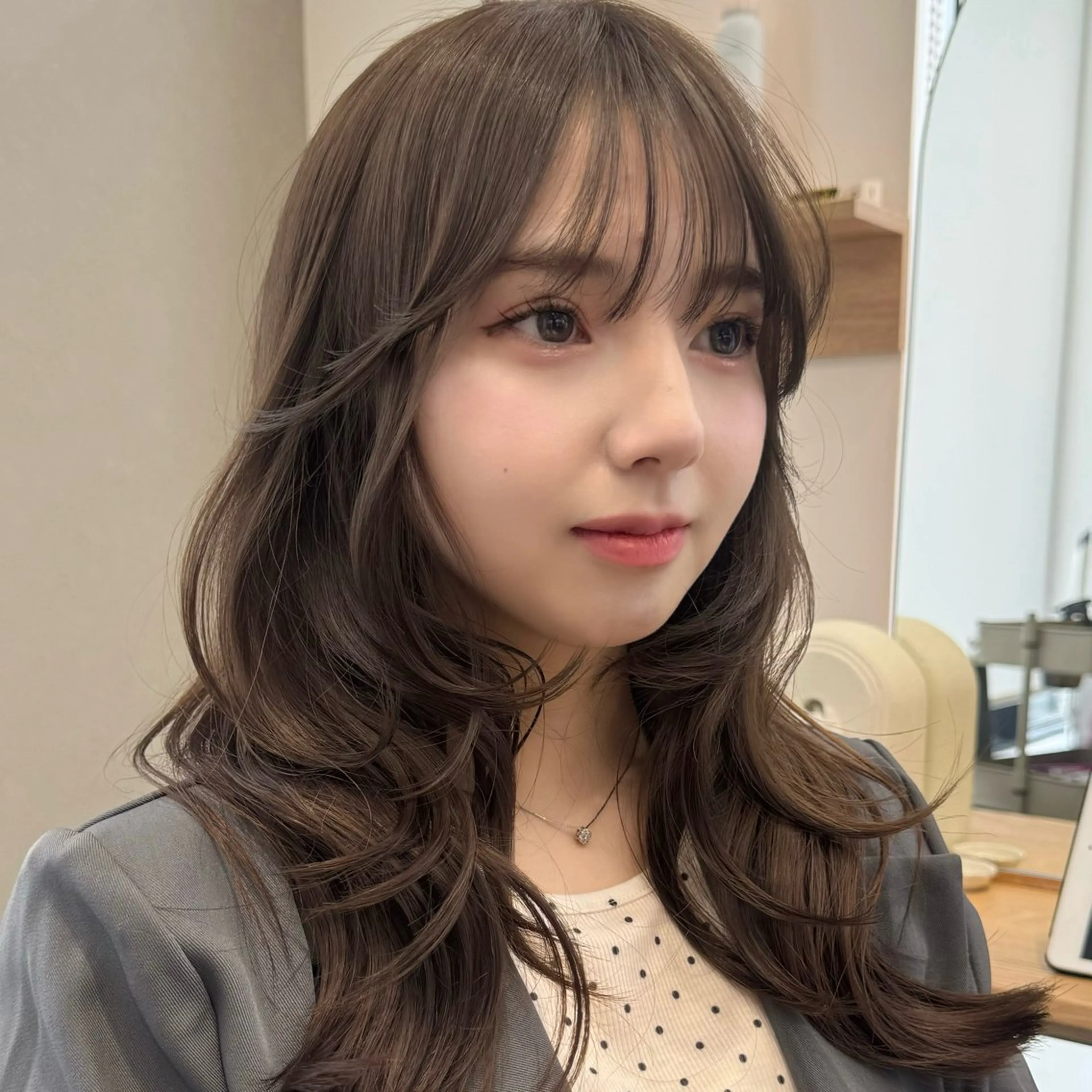 ロング カット ヘアカラー トリートメント 透明感🍨レイヤー ヘアセット/miyuのヘアスタイル