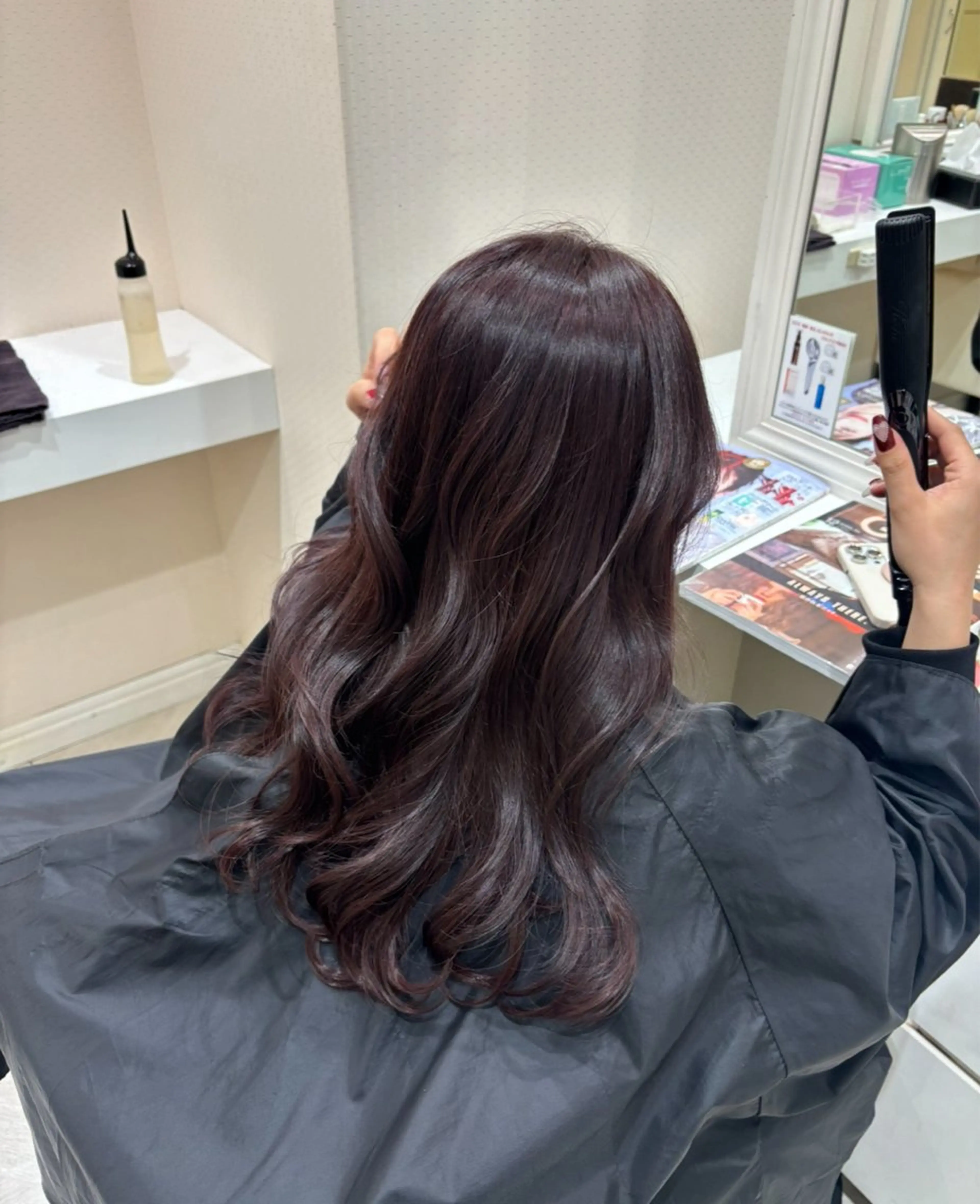 カラー ピンクカラー 間島 叶のヘアスタイル