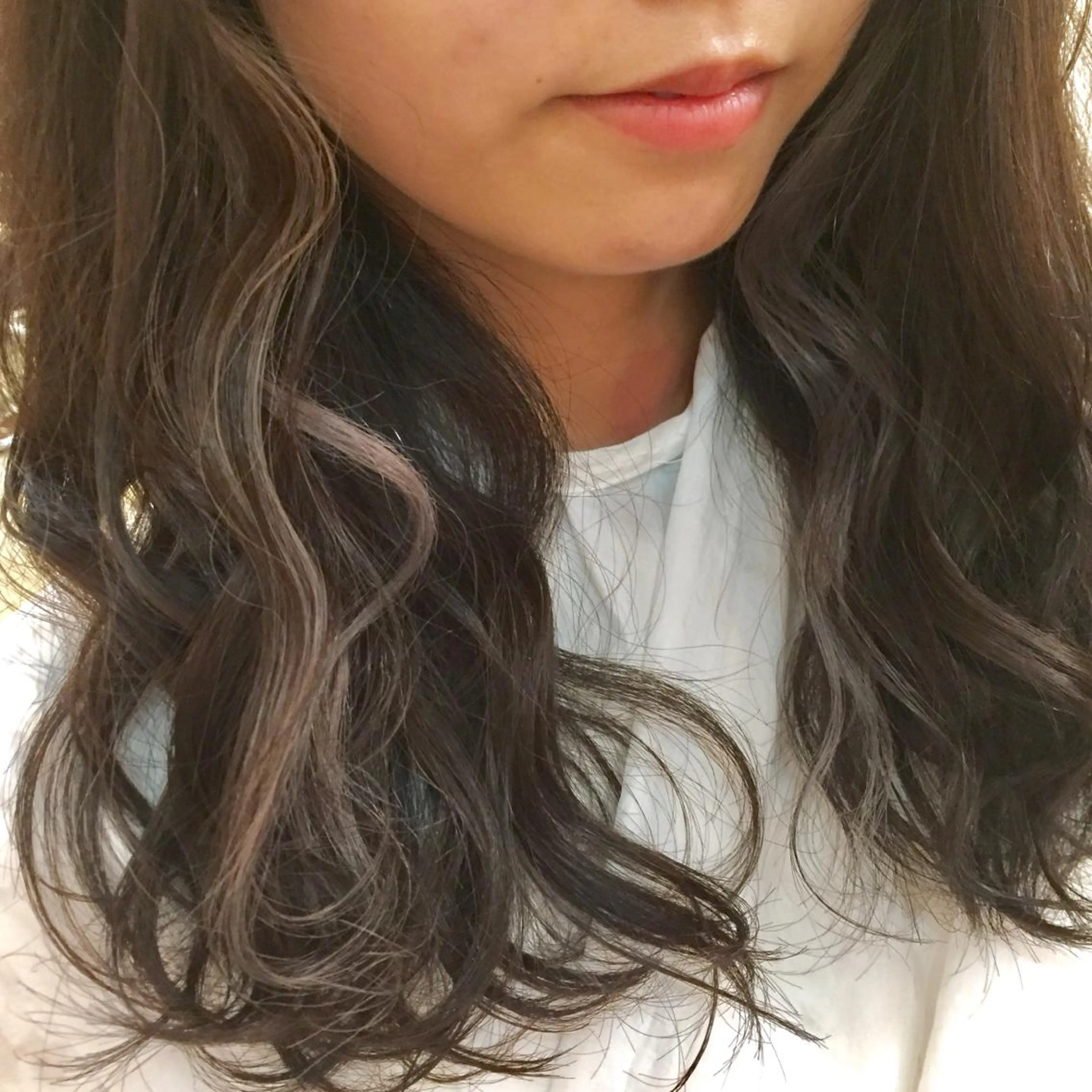 セミロング アッシュ 永井 悠大のヘアスタイル