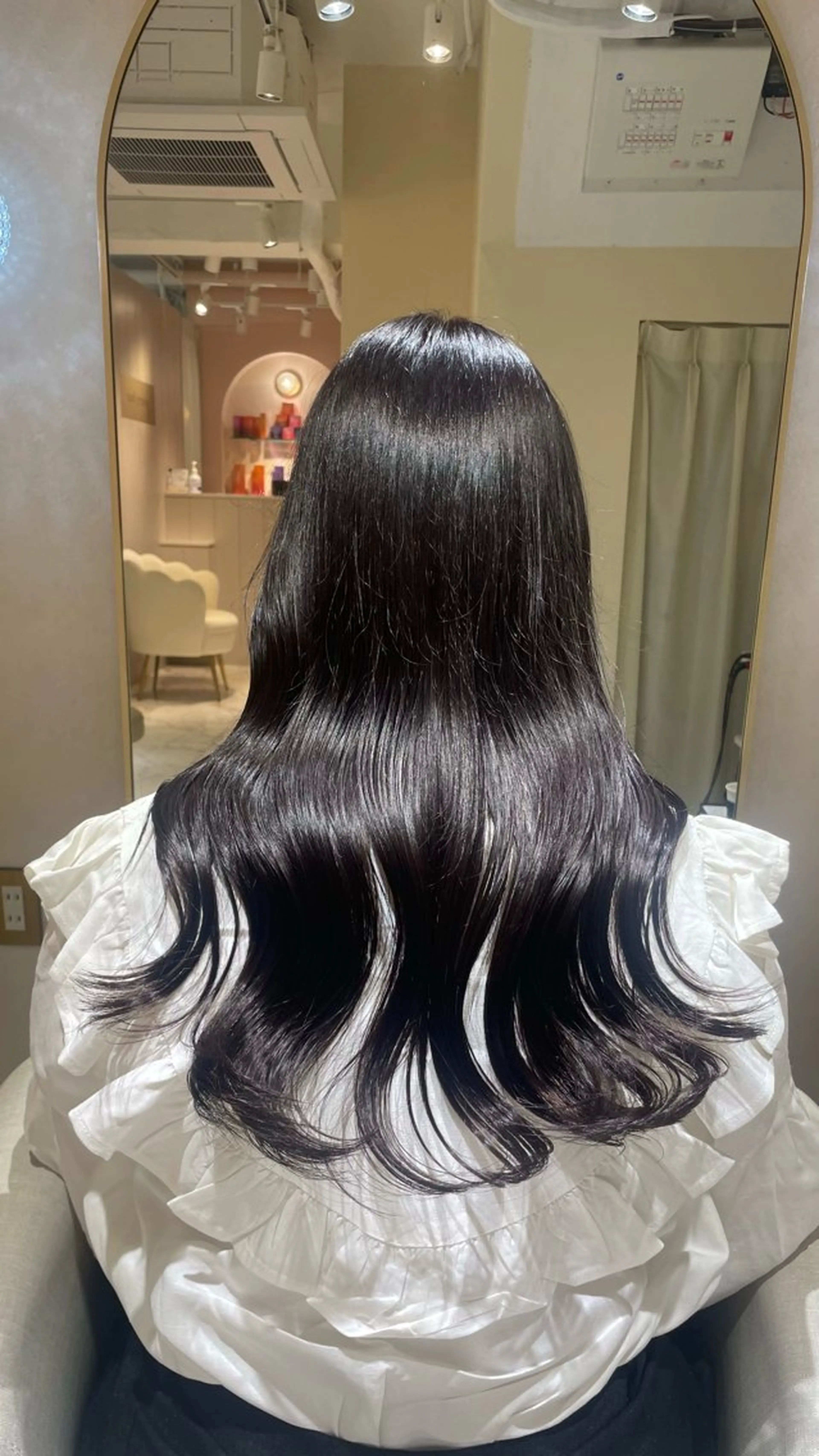 ロング マホ/日吉/髪質改善 /レイヤー/ガーリーのヘアスタイル