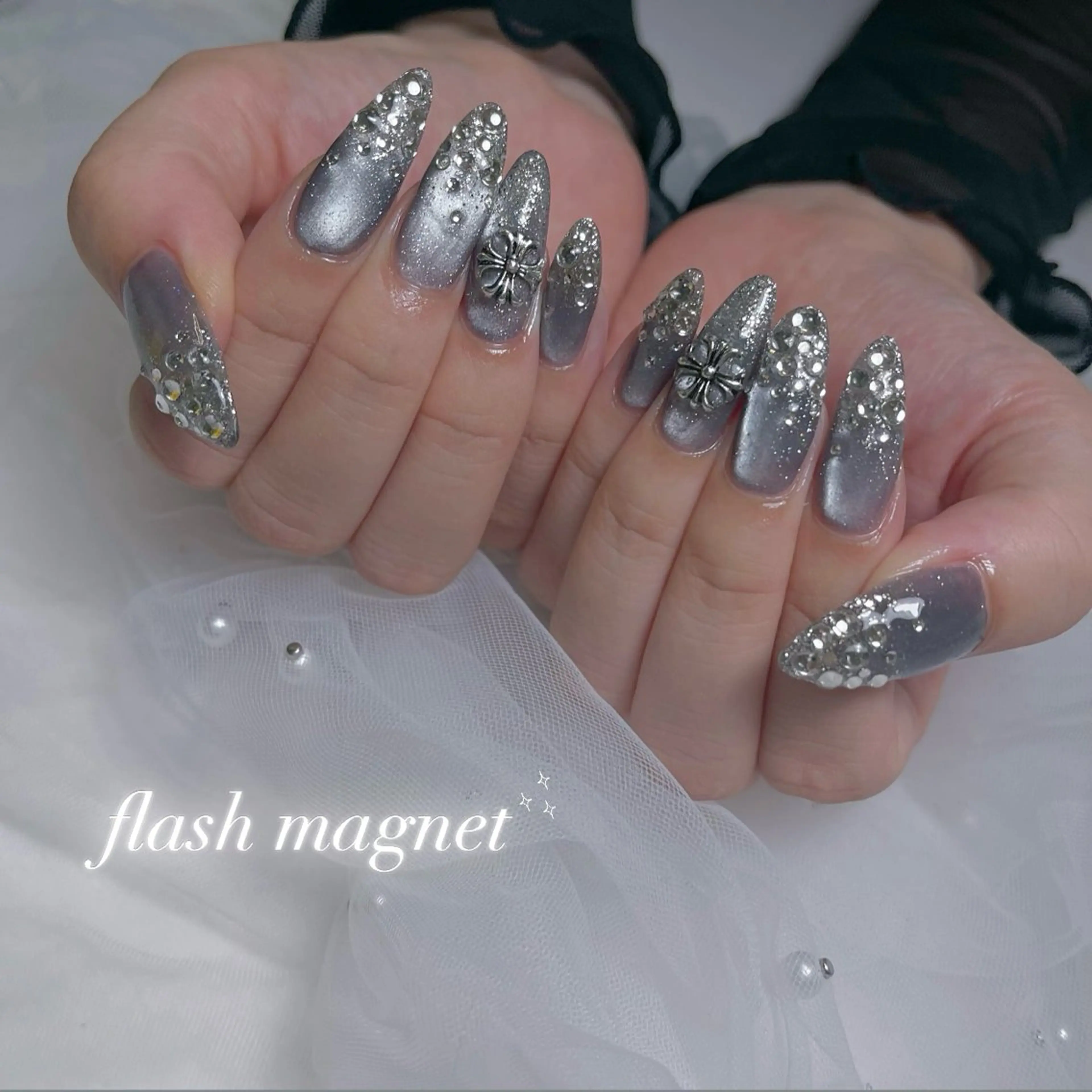 ネイル アートネイル 長さ出し 韓国ネイル 持ち込み ワンホンネイル ハンドネイル RE SALONのネイルデザイン