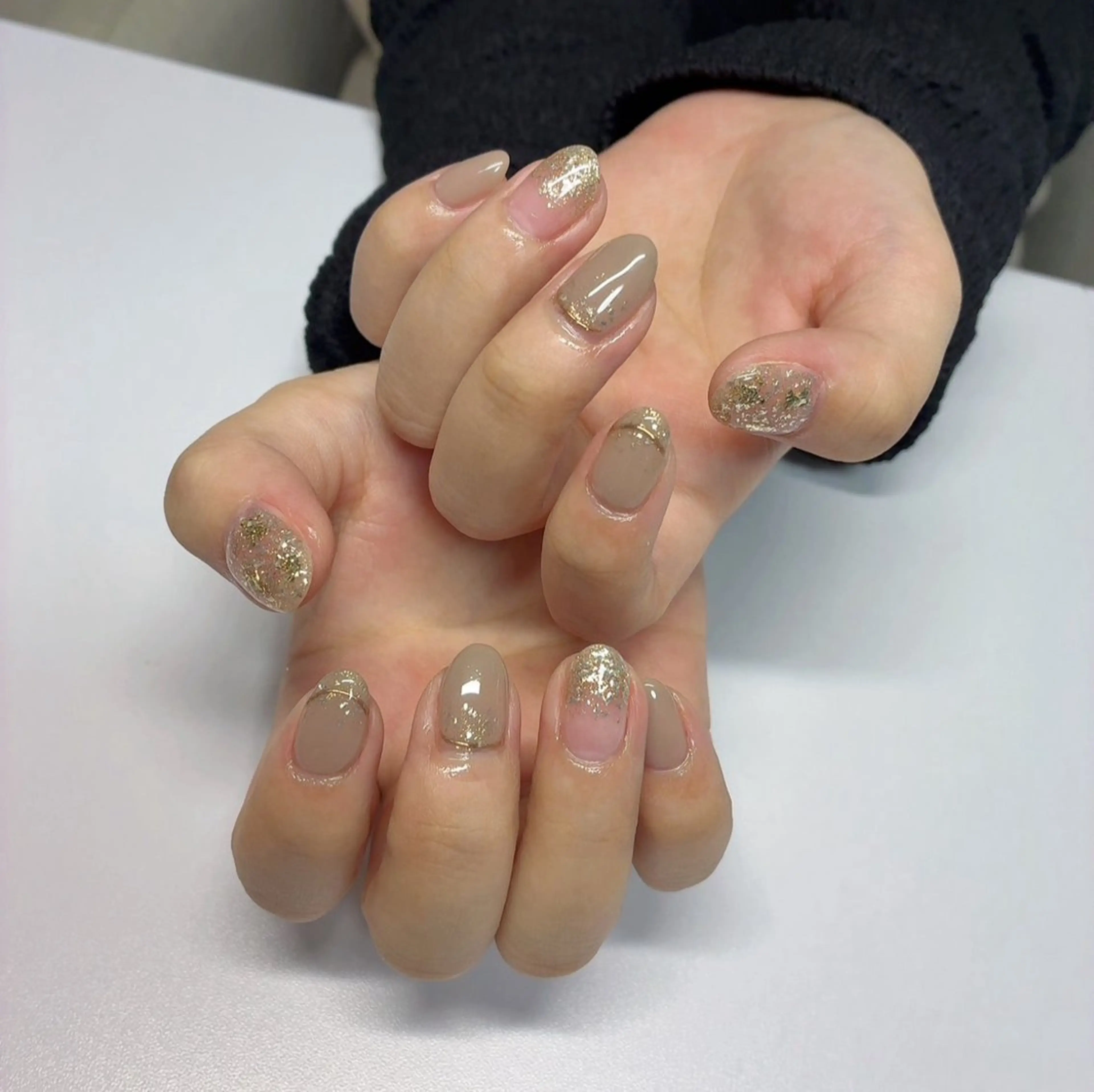 ネイル キラキラネイル ラメ(グリッター) ミラーネイル nail Calla所属・nail Callaのネイルデザイン