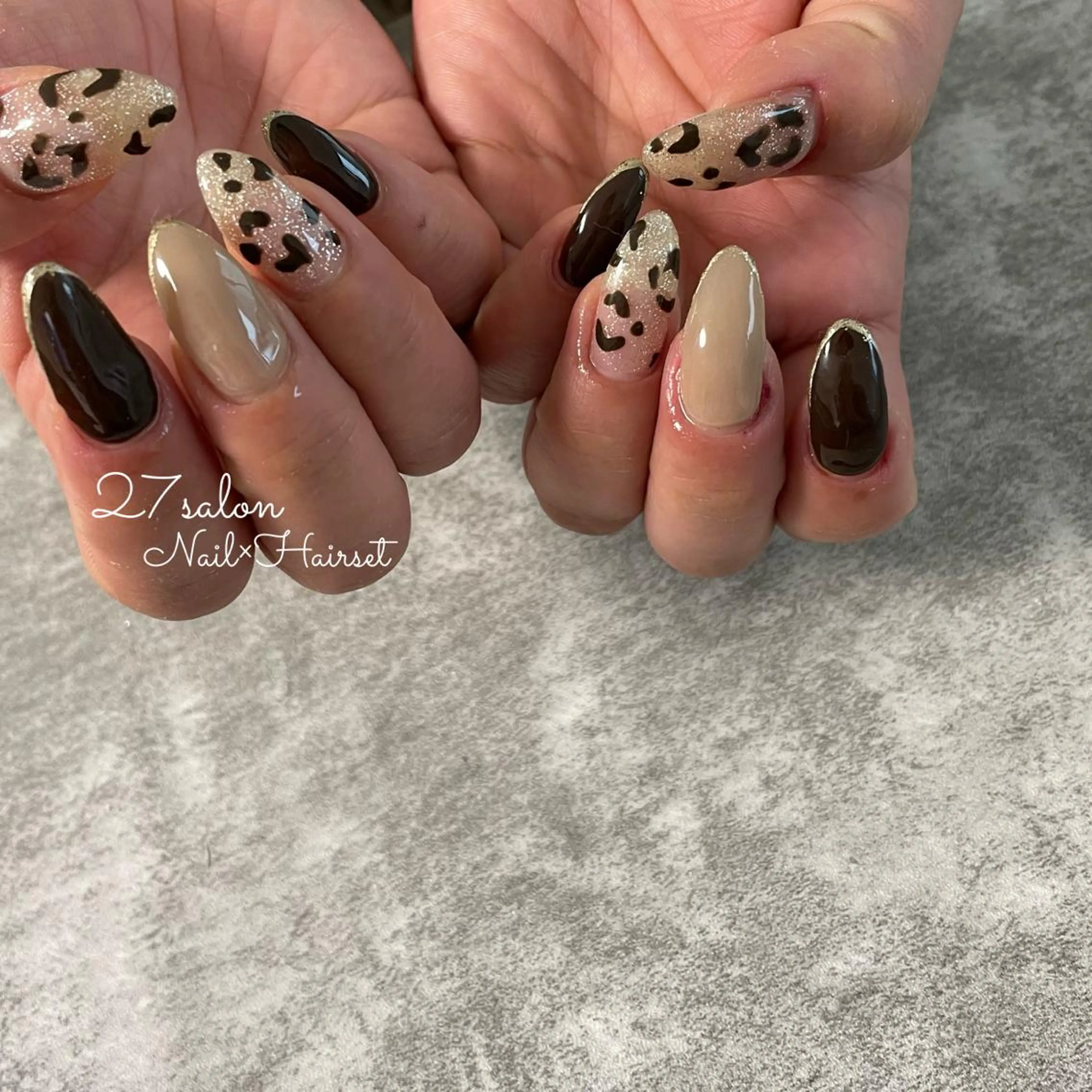 ネイル アニマル柄 27salon yuinaのネイルデザイン