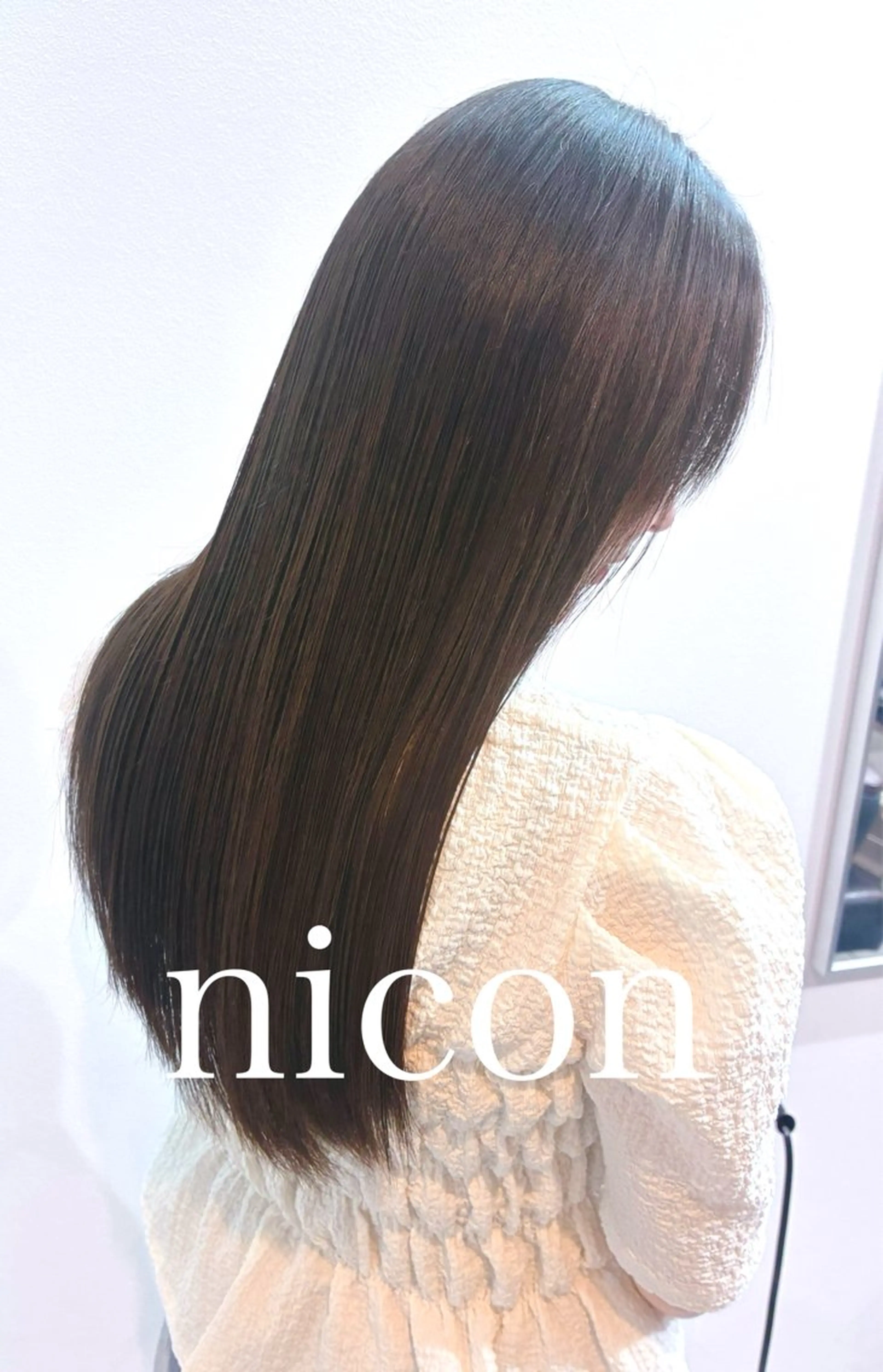 ロング カット ヘアカラー トリートメント ヘッドスパ 髪質改善 髪質改善カラーのヘアスタイル