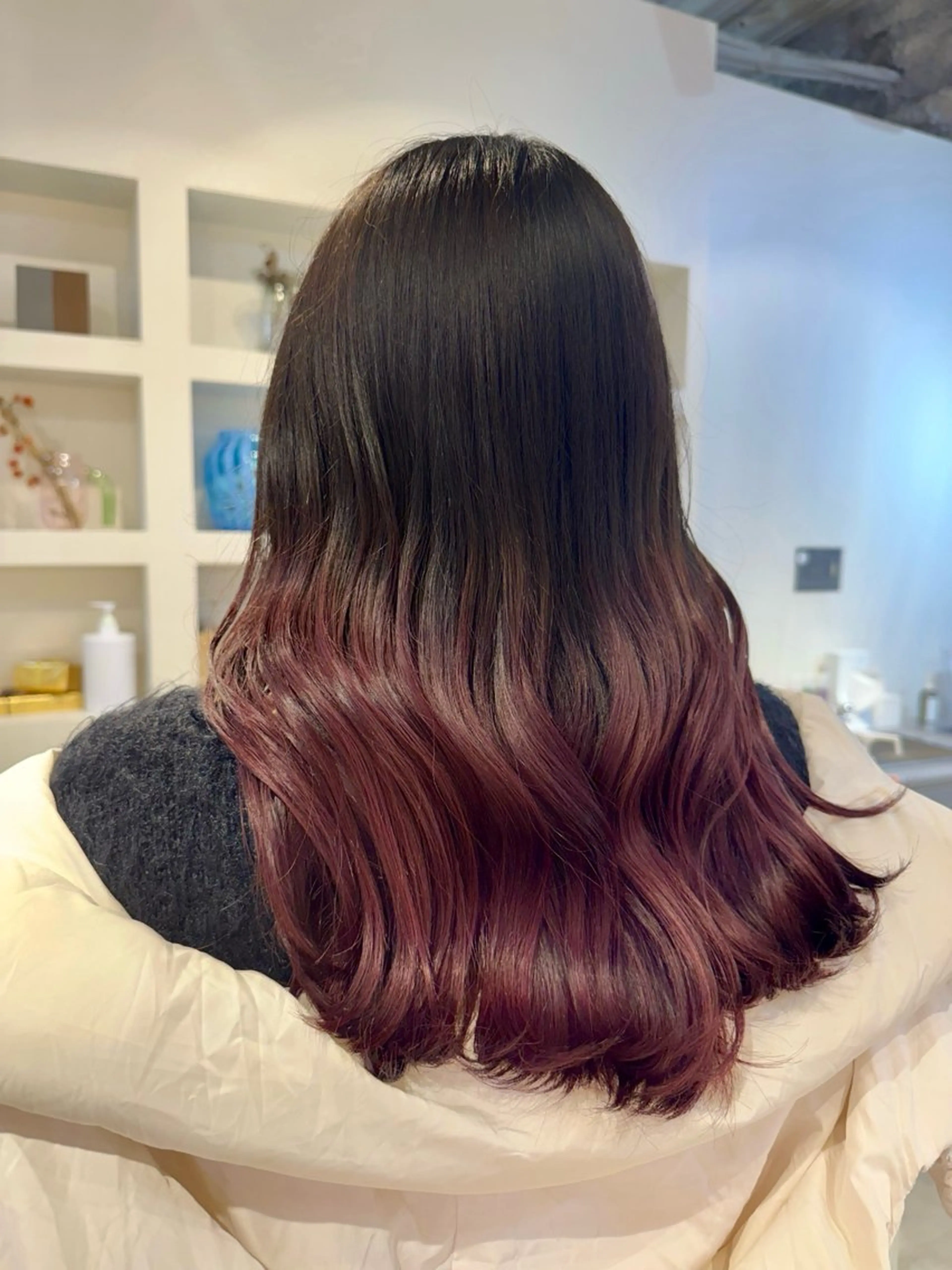 セミロング 詩音 ／札幌美容師のヘアスタイル