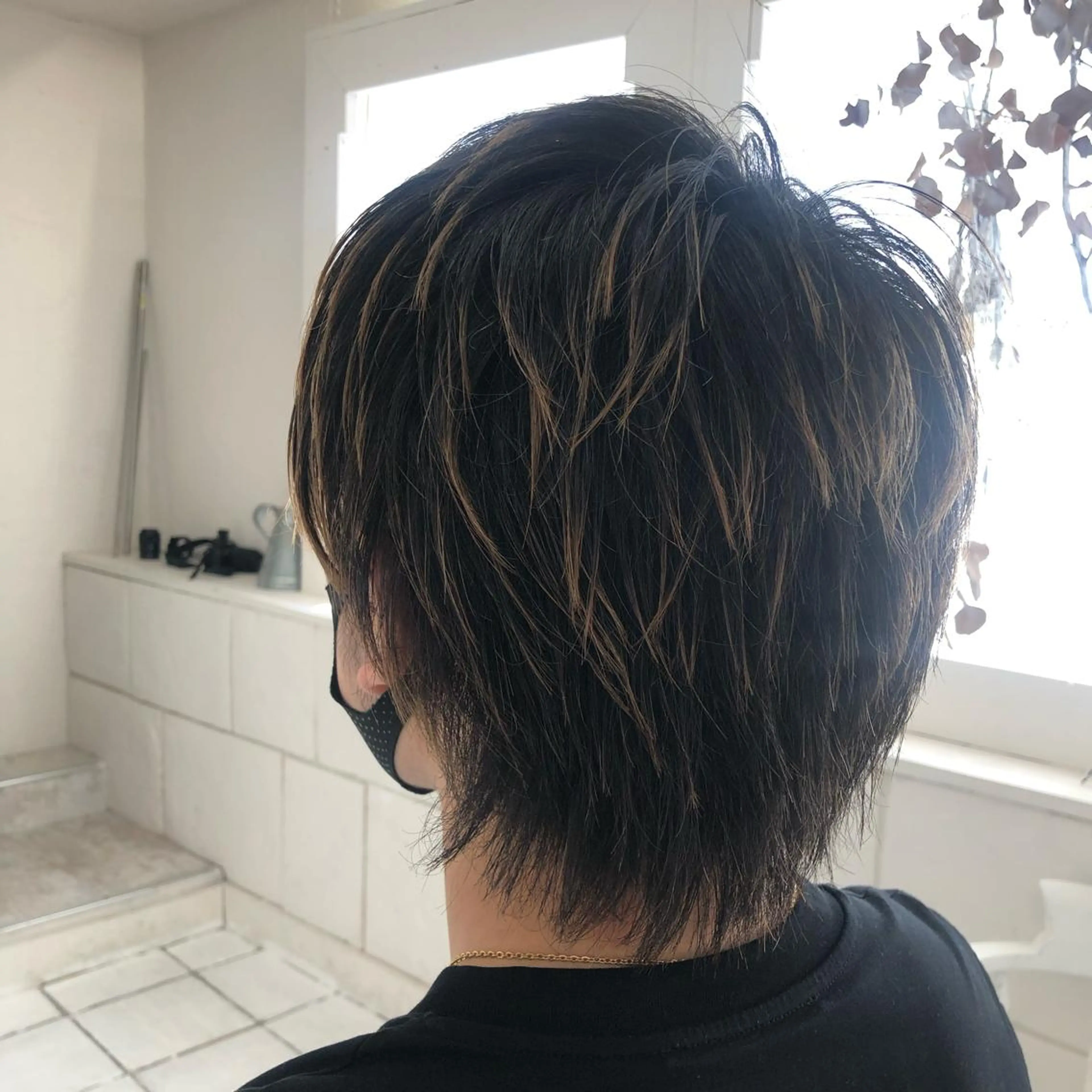 メンズ miku🌿‬ メンズバレイヤージュのヘアスタイル