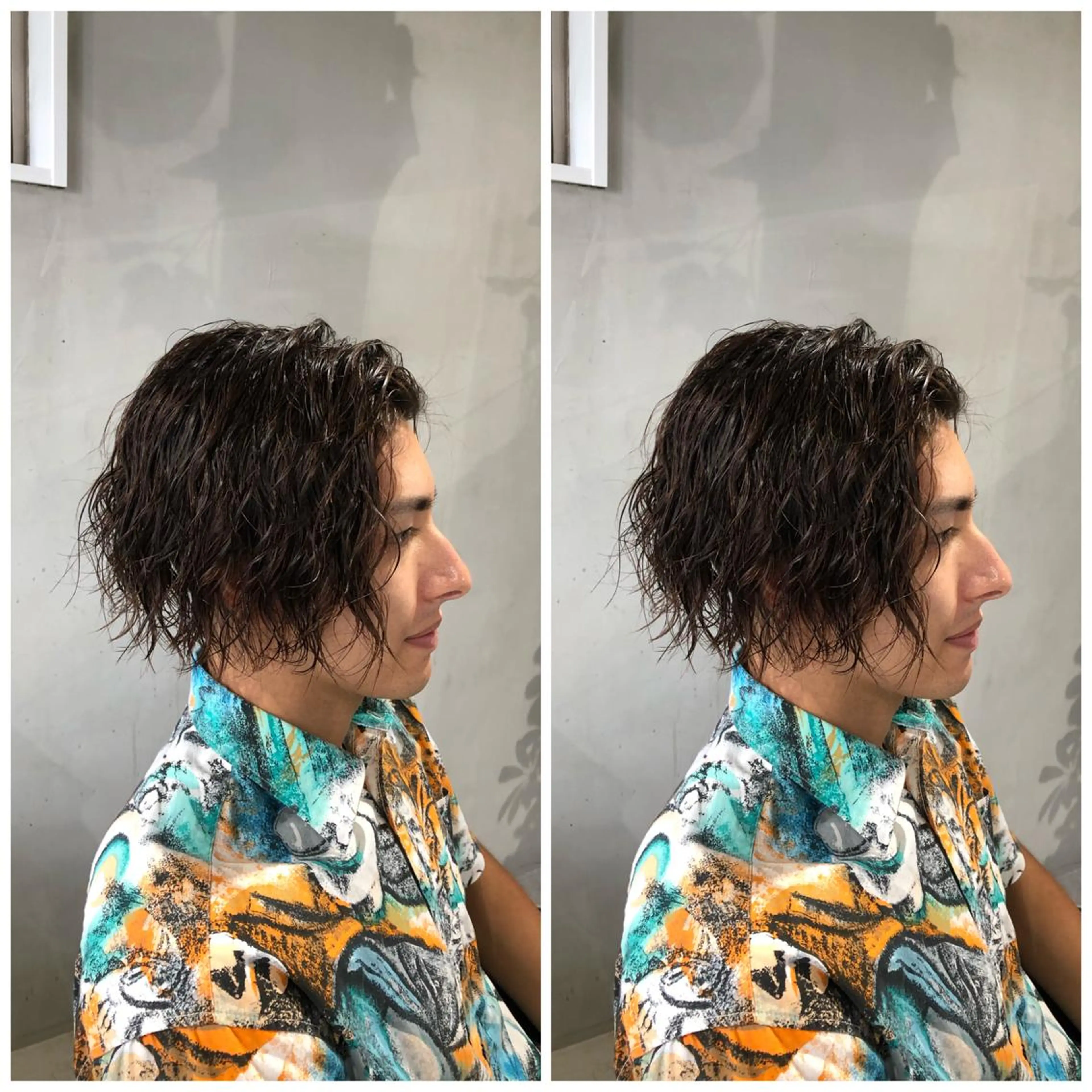 セミロング ボブ カット パーマ 榎本 圭のヘアスタイル