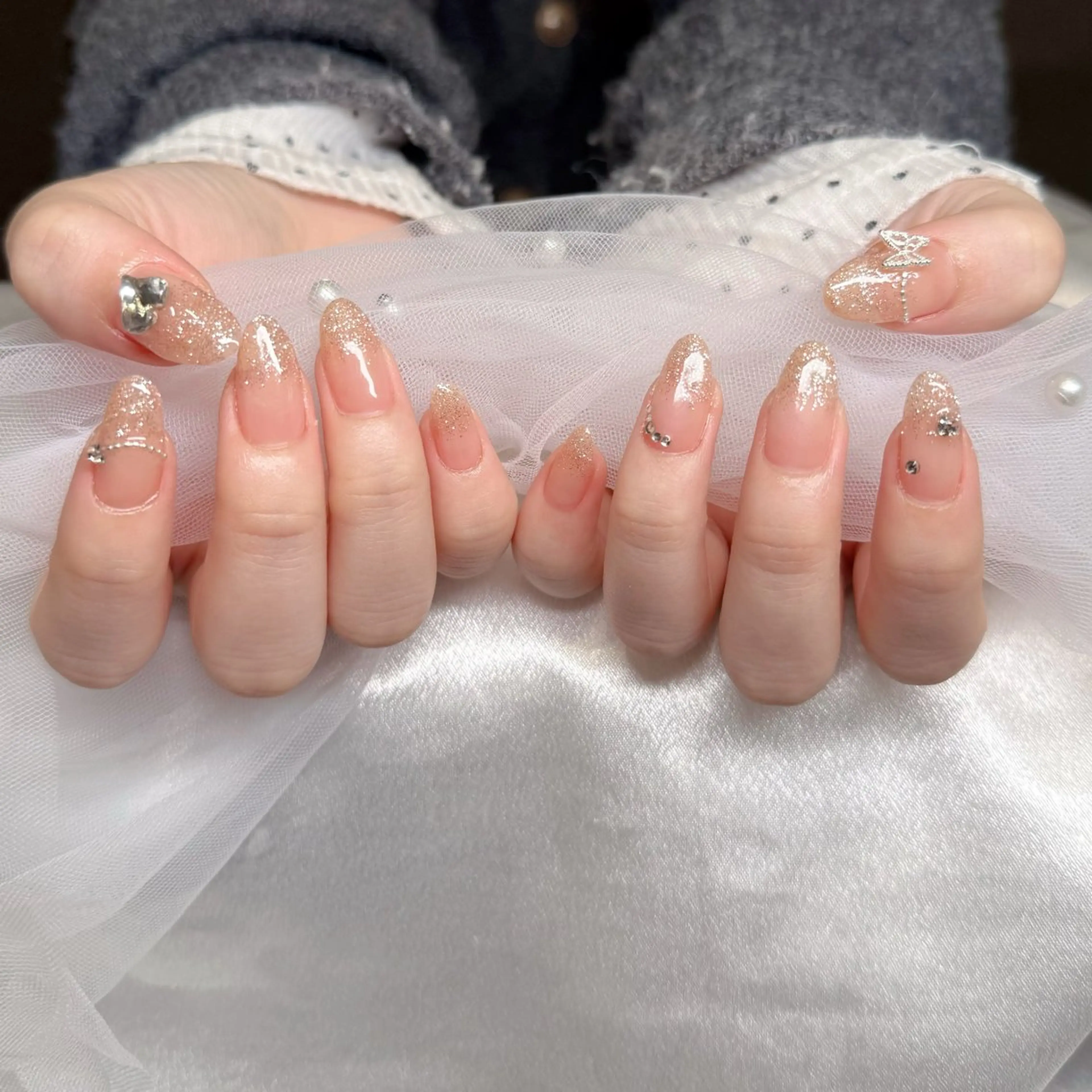 ネイル ハンドネイル mau🩵nail 堺筋本町｜心斎橋のネイルデザイン