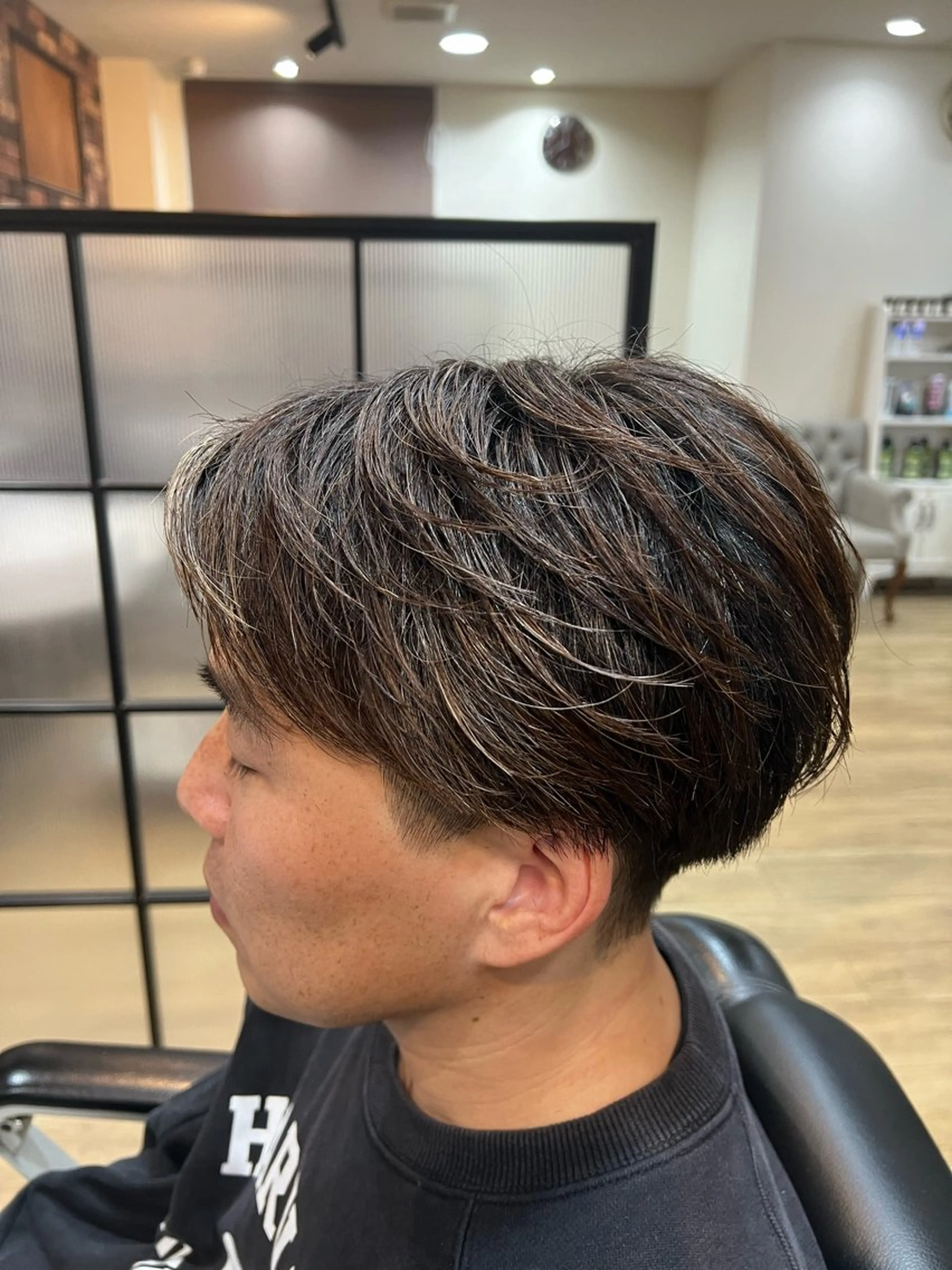 メンズ カット パーマ／メンズ ／ピンパーマ/横山のヘアスタイル