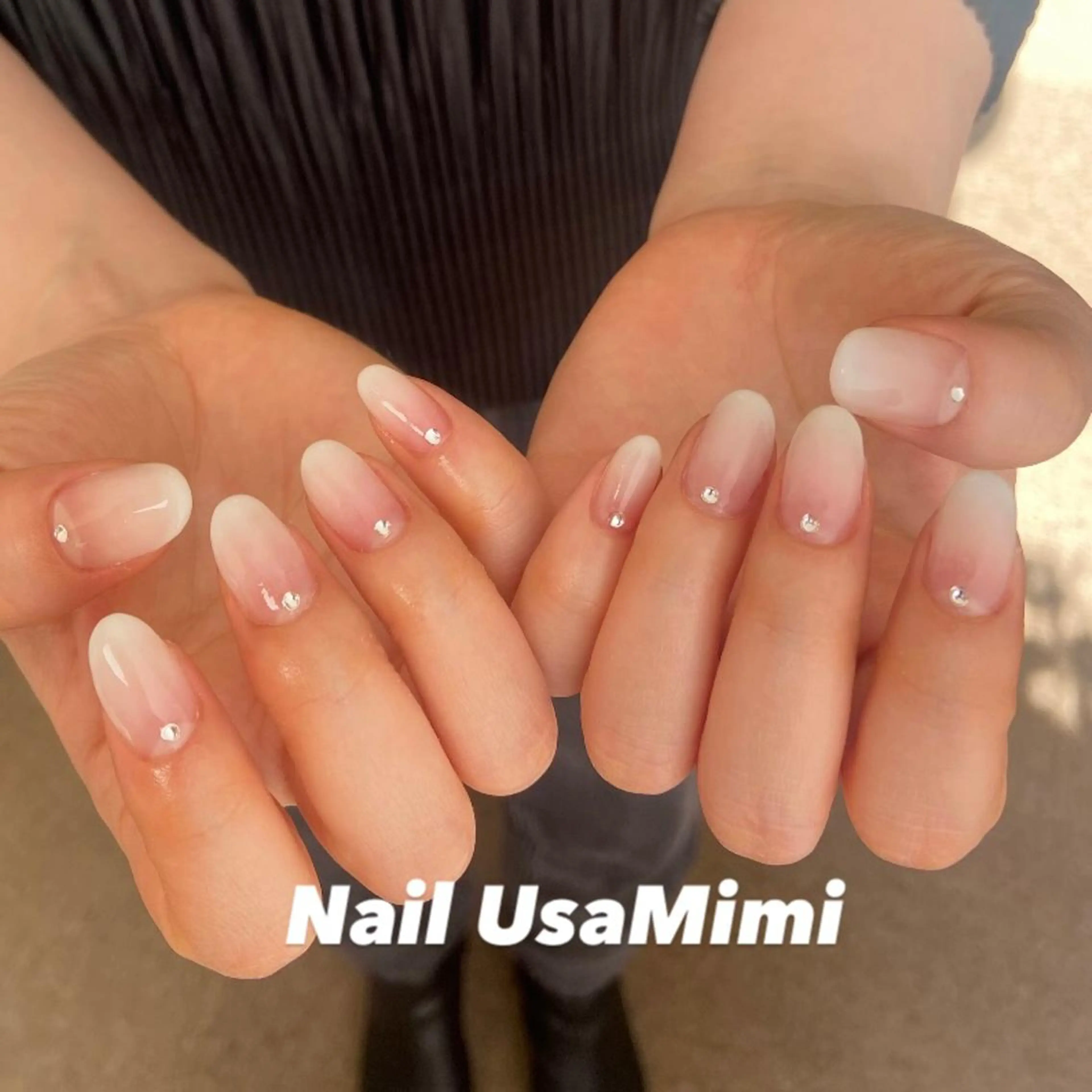 ネイル フットネイル ジェルネイル マグネットネイル 持ち込み ニュアンスネイル 本町ネイルNail UsaMimiのネイルデザイン
