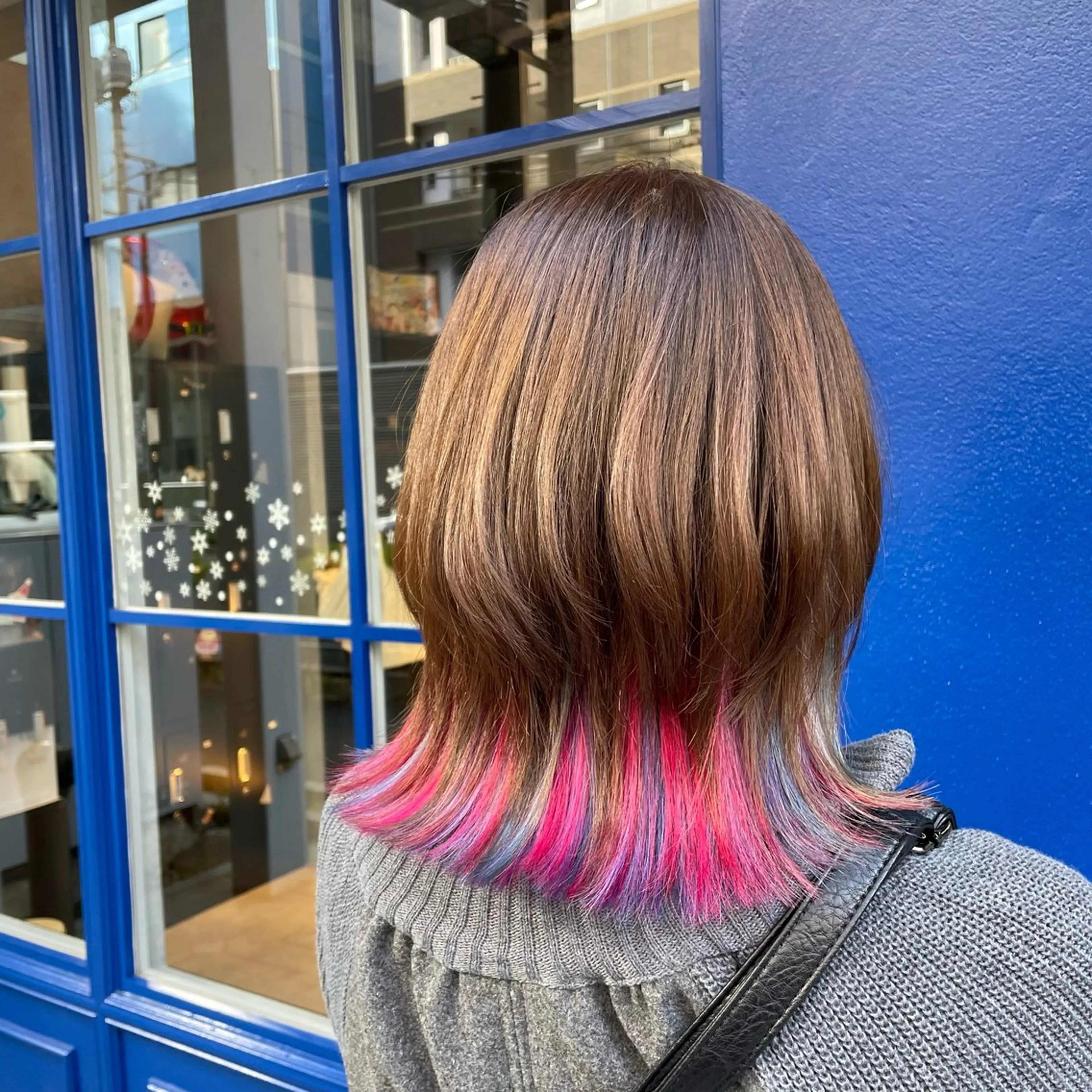 ミディアム カット ヘアカラー 🫧艶髪/ブリーチ 🐳honami🫧のヘアスタイル