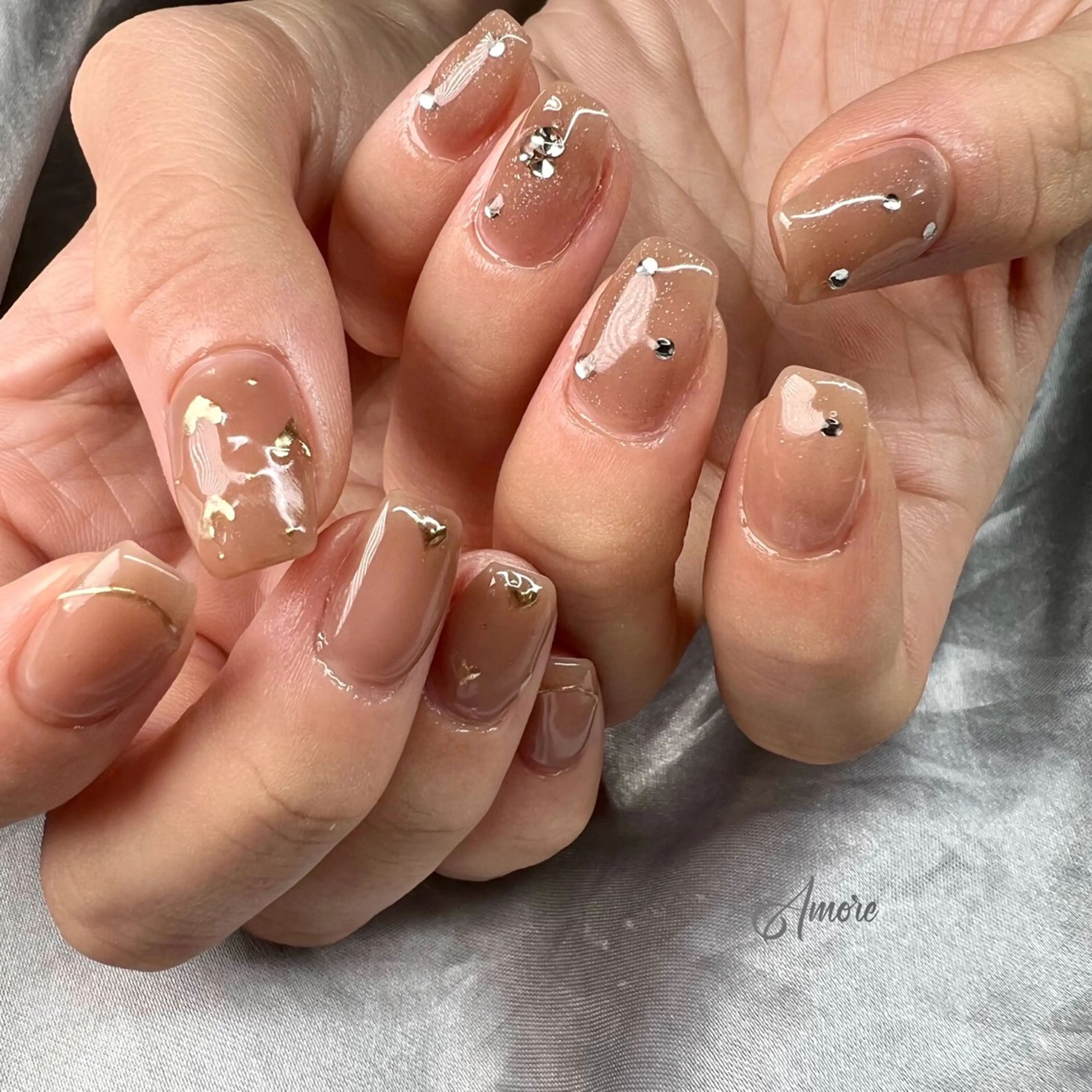 ネイル ジェルネイル 韓国ネイル パラジェル You kyehwaのネイルデザイン