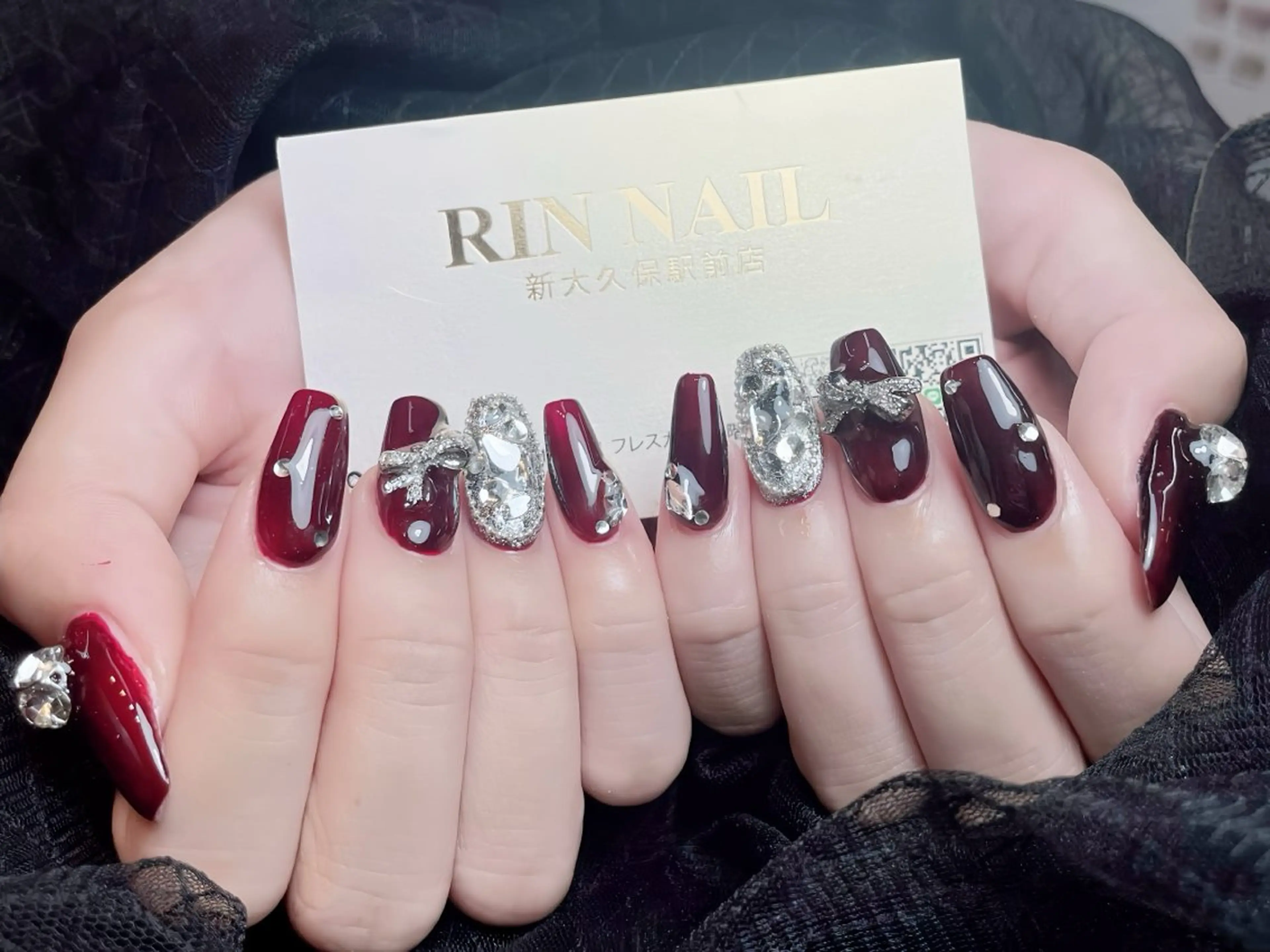 ネイル アートネイル フレンチネイル ジェルネイル 韓国ネイル ミラーネイル ハンドネイル Rin Nail 新大久保店のネイルデザイン