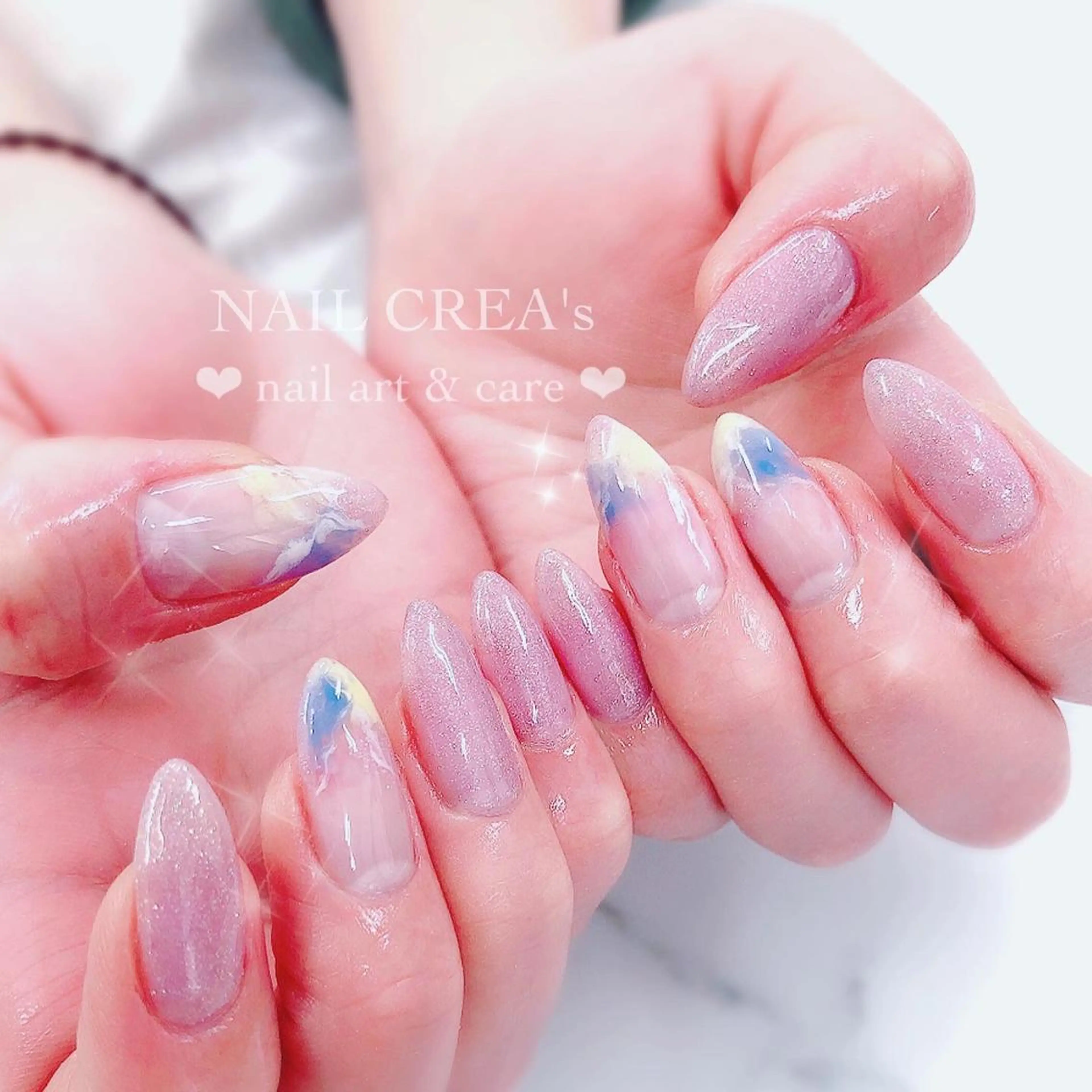 セミロング ハンドネイル NAIL CREAs ネイルクレアズのネイルデザイン