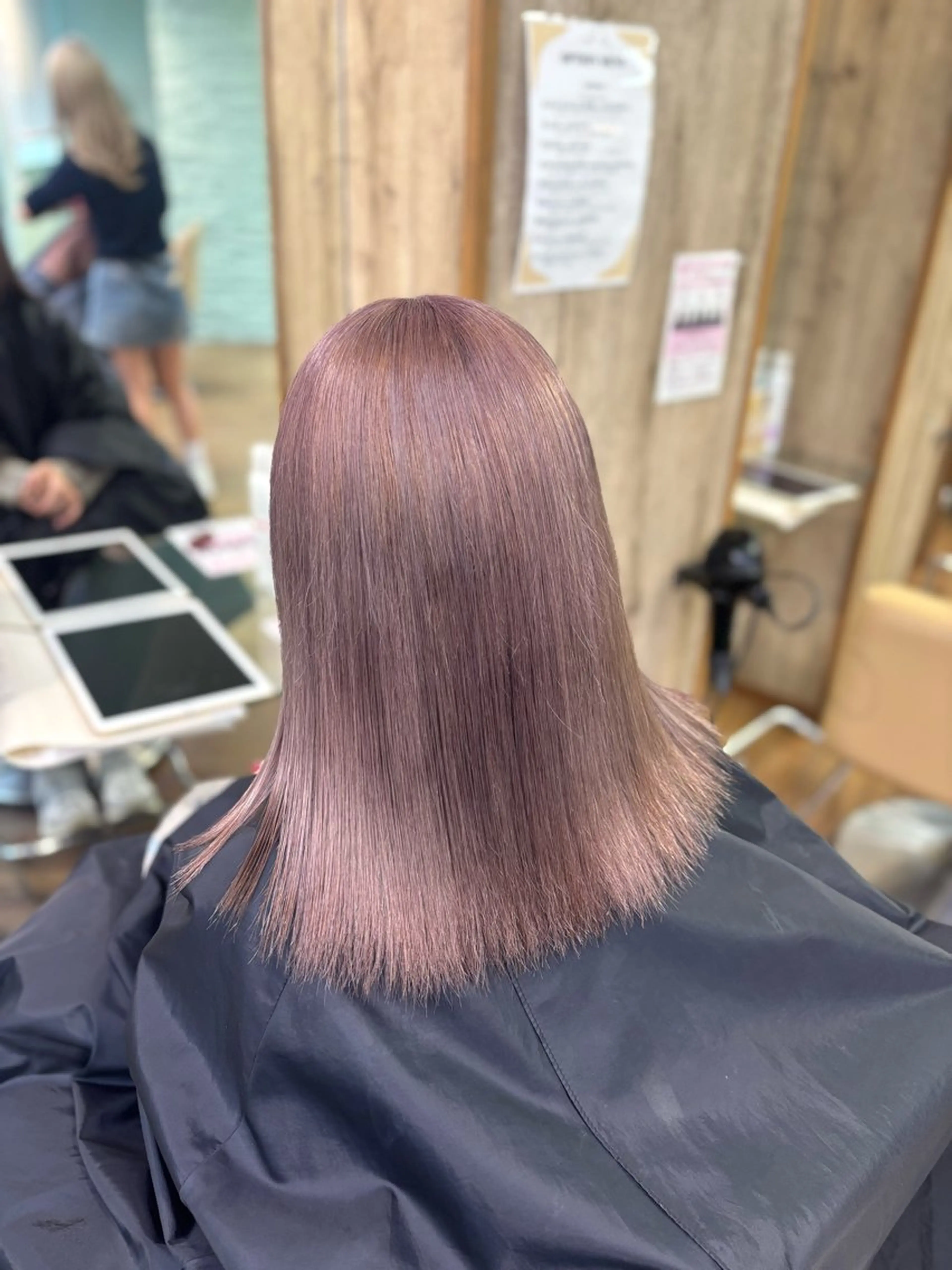 ミディアム カラー ヘアカラー ツヤ感カラー/韓国 カットkanna🖤のヘアスタイル