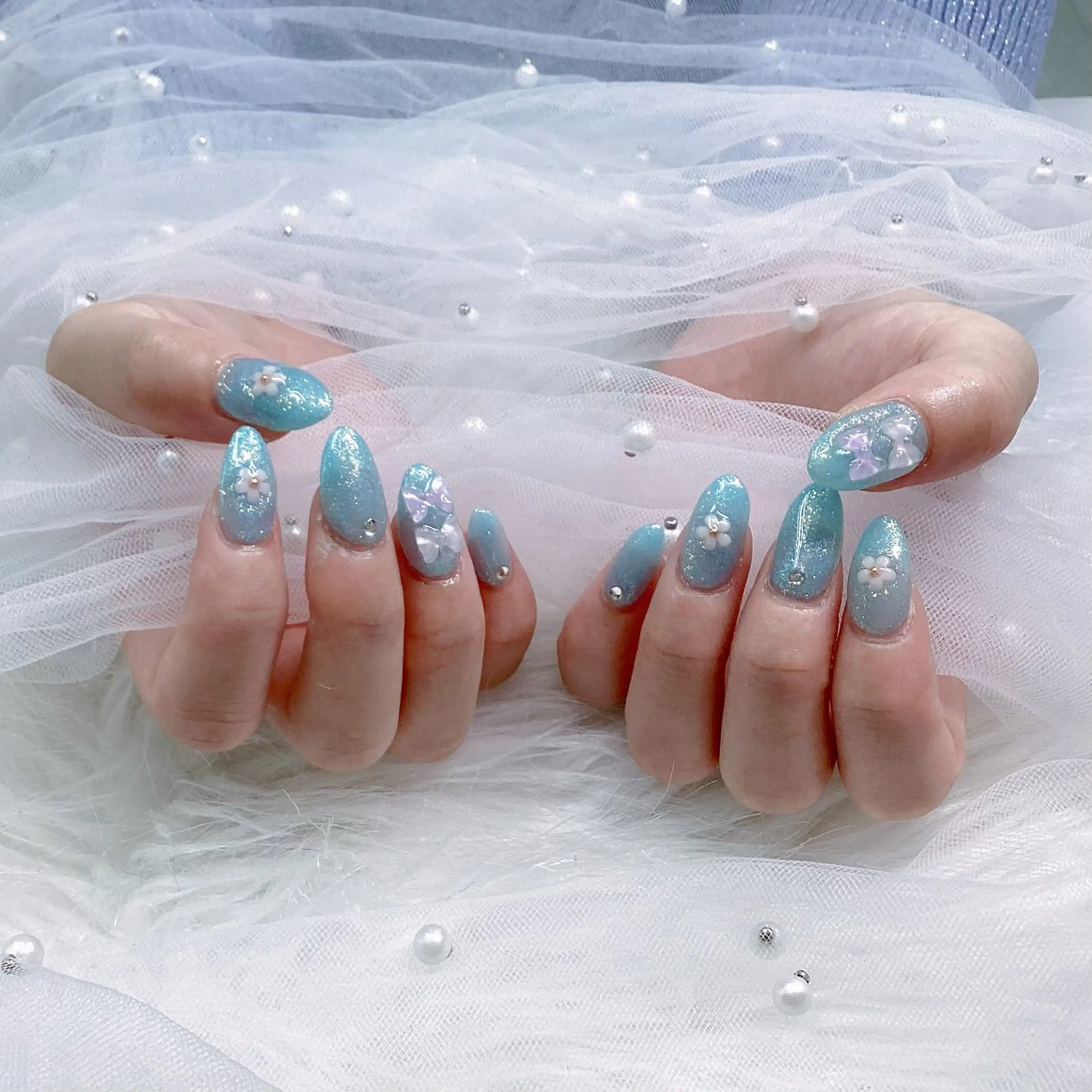 ネイル パーツ全部¥110 サロンミミのネイルデザイン