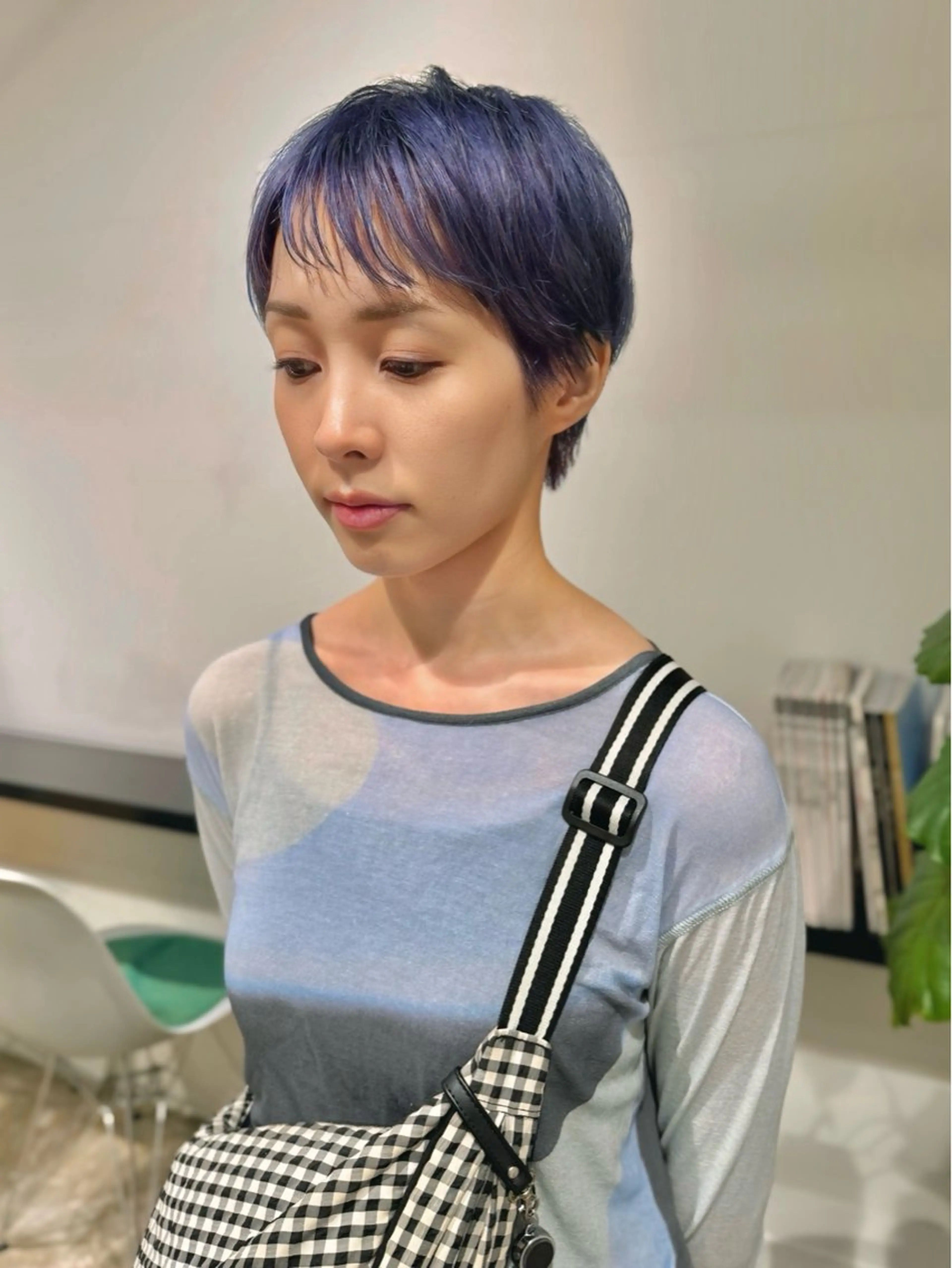 ショート カラー ウルフ/似合わせ レイヤー/RIHOのヘアスタイル