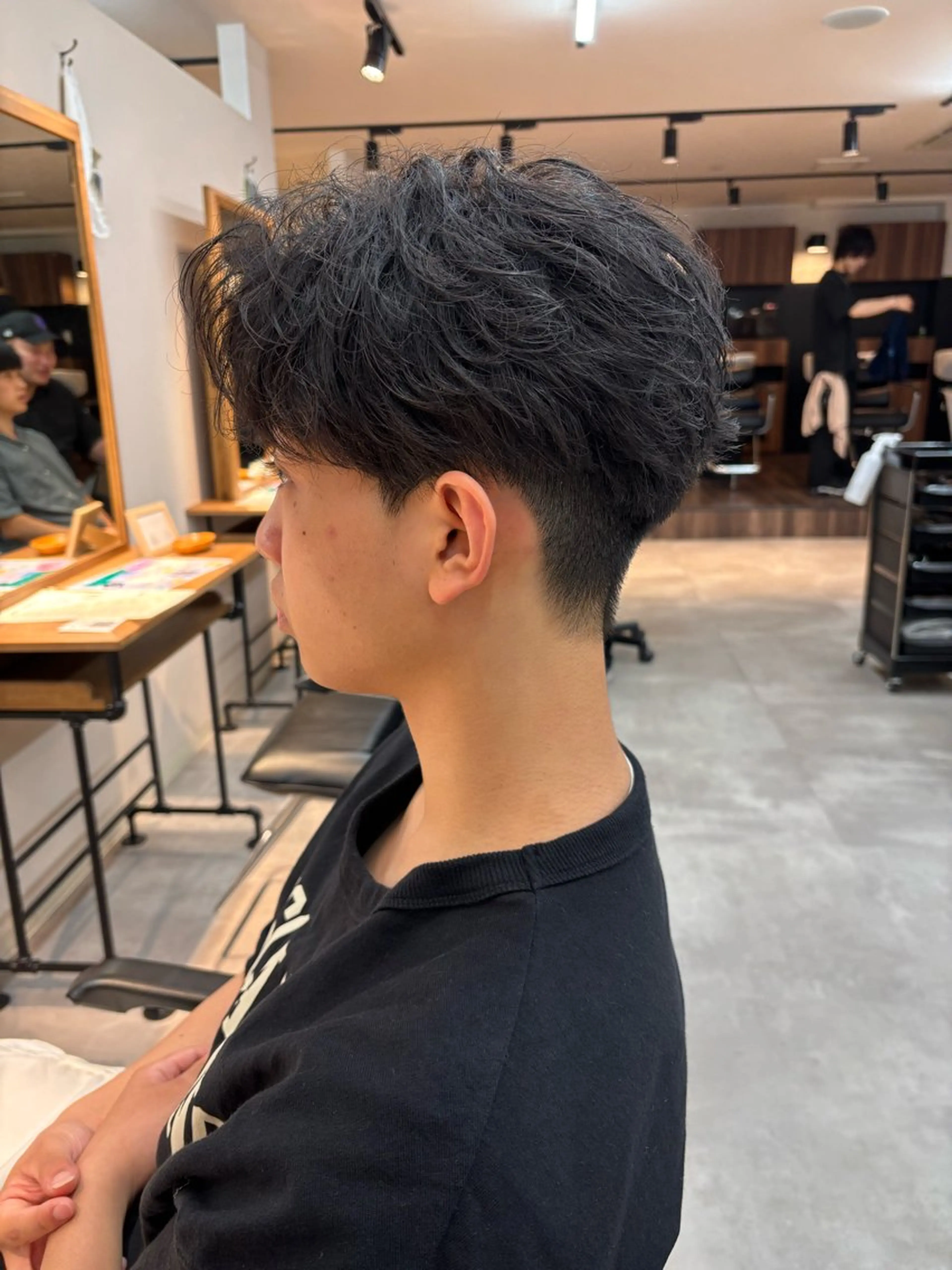 パーマ メンズ フェザーパーマ メンズパーマ カット パーマ 保立/フェザーパーマ /メンズカット千葉のヘアスタイル