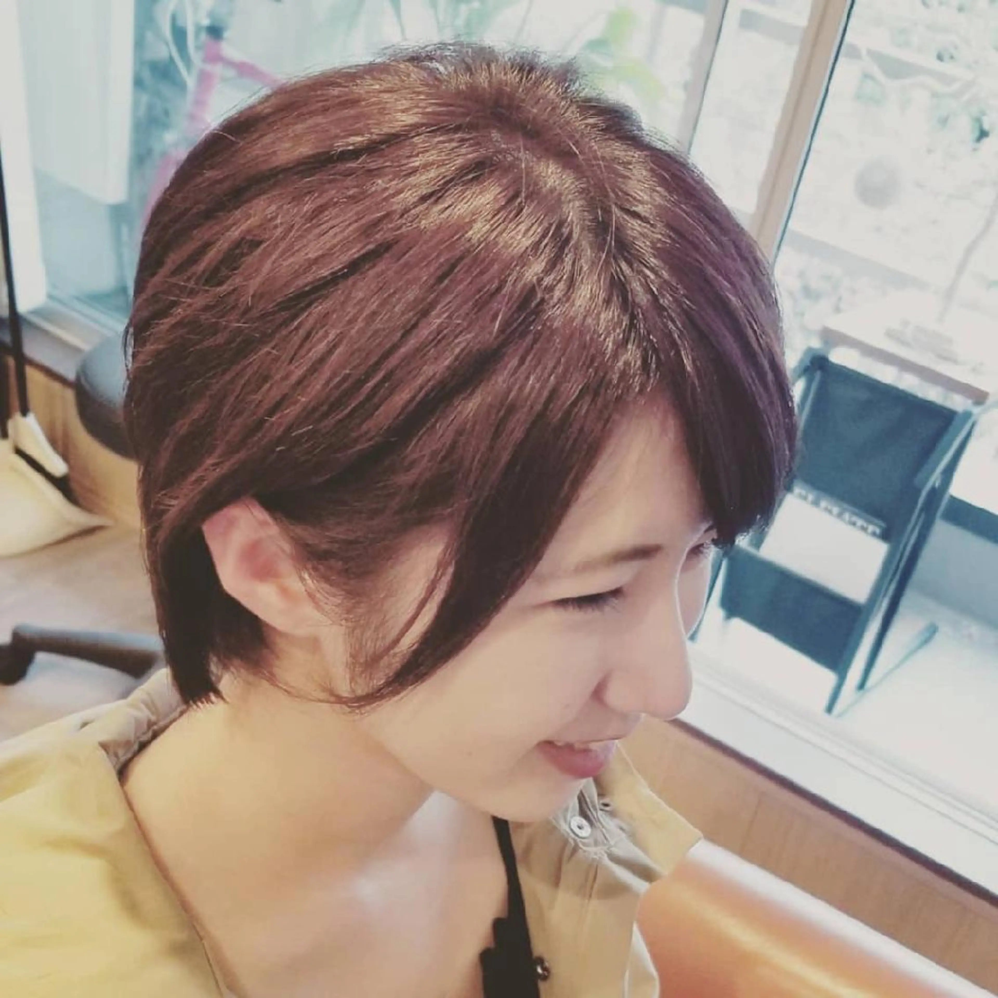 ショート カラー アディクシーカラー ブルーカラー 外国人風カラー トリートメント カット ヘアカラー トリートメント spa hair  ark 富井直美のヘアスタイル