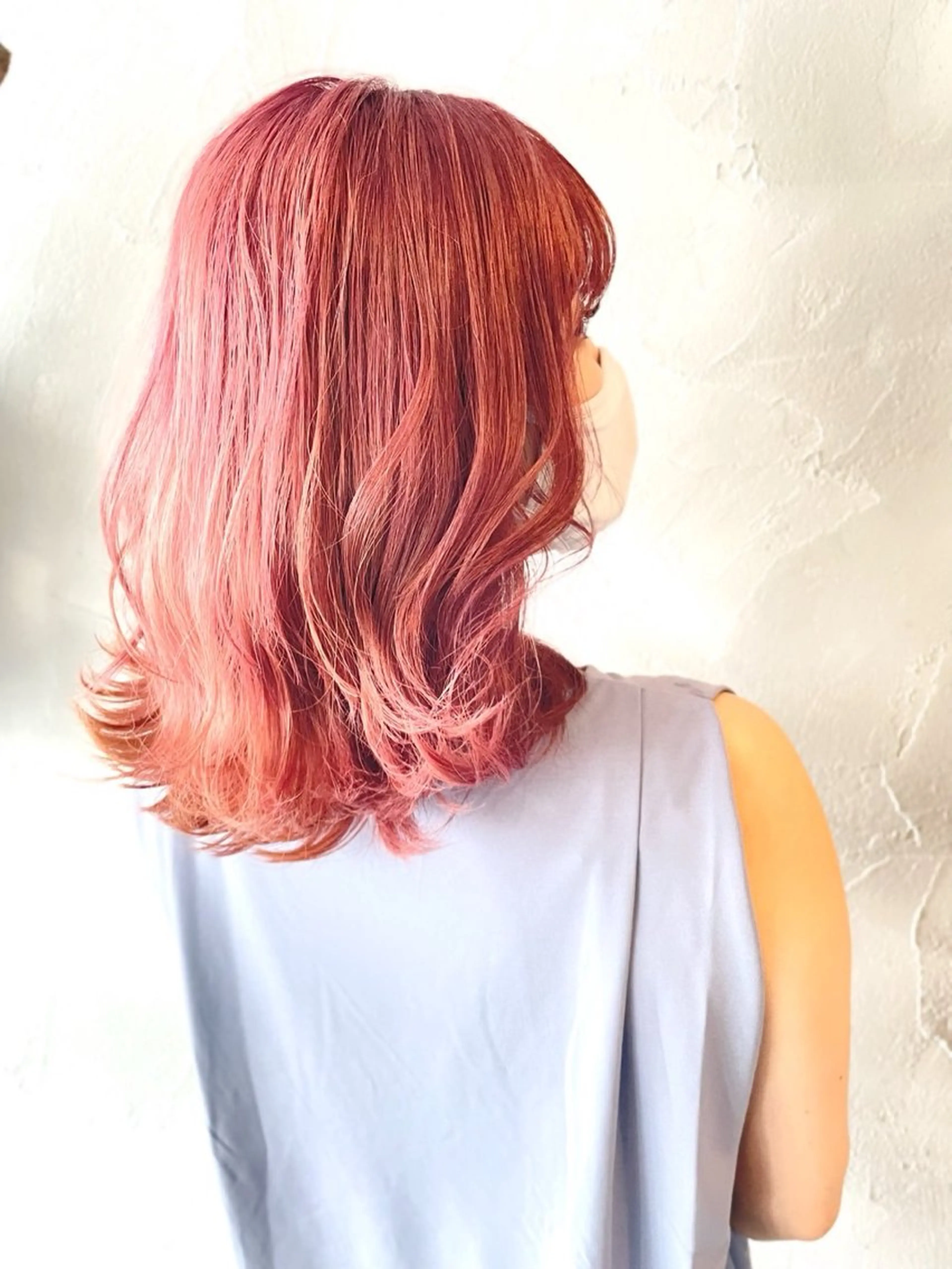 ミディアム カラー ピンクカラー ヘアカラー ヘッドスパ classika所属・Kayo🐬 /ピンク系カラー🎀のヘアスタイル