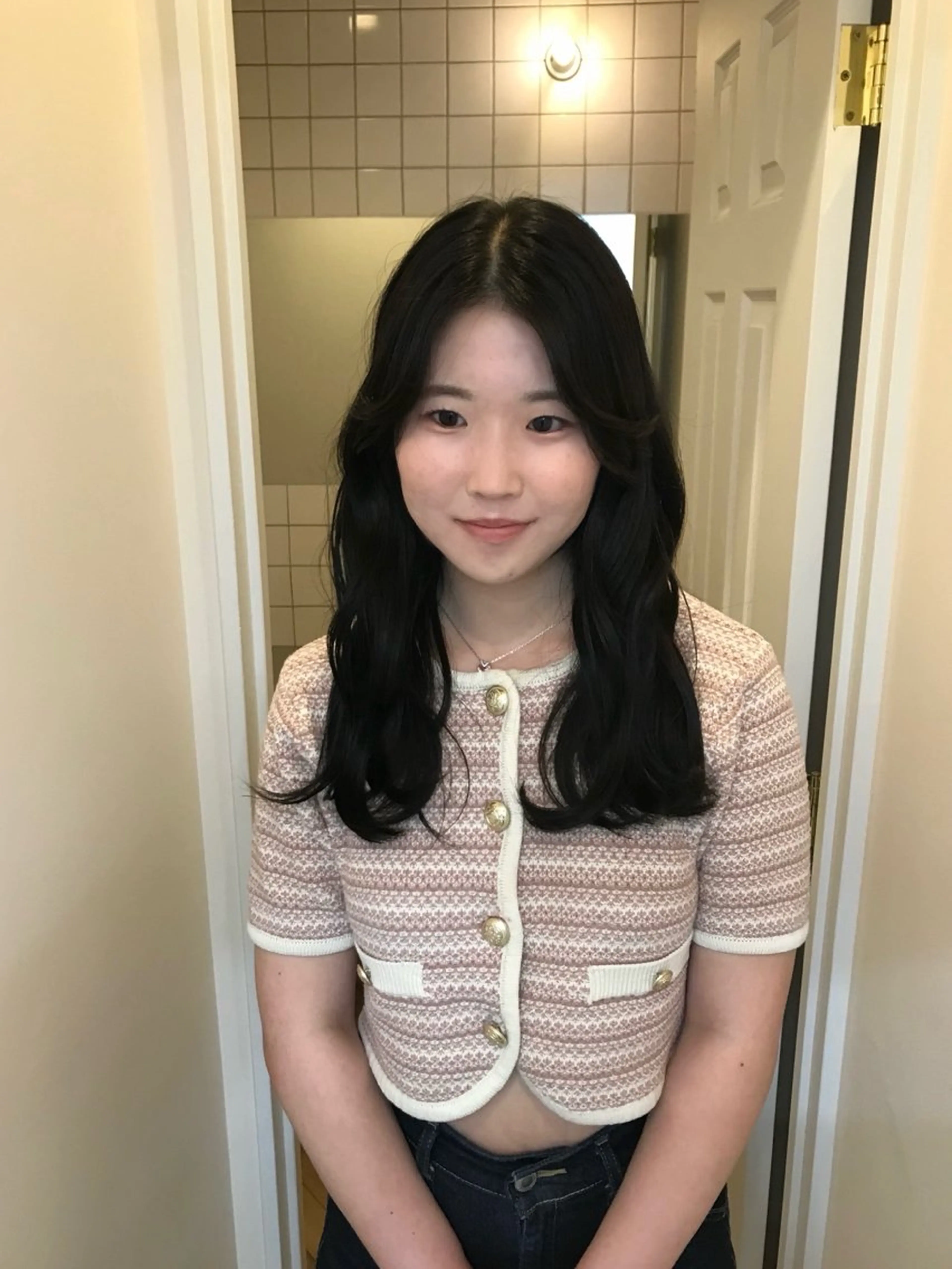 ロング runa/栄/パーマ /ブリーチモデルのヘアスタイル