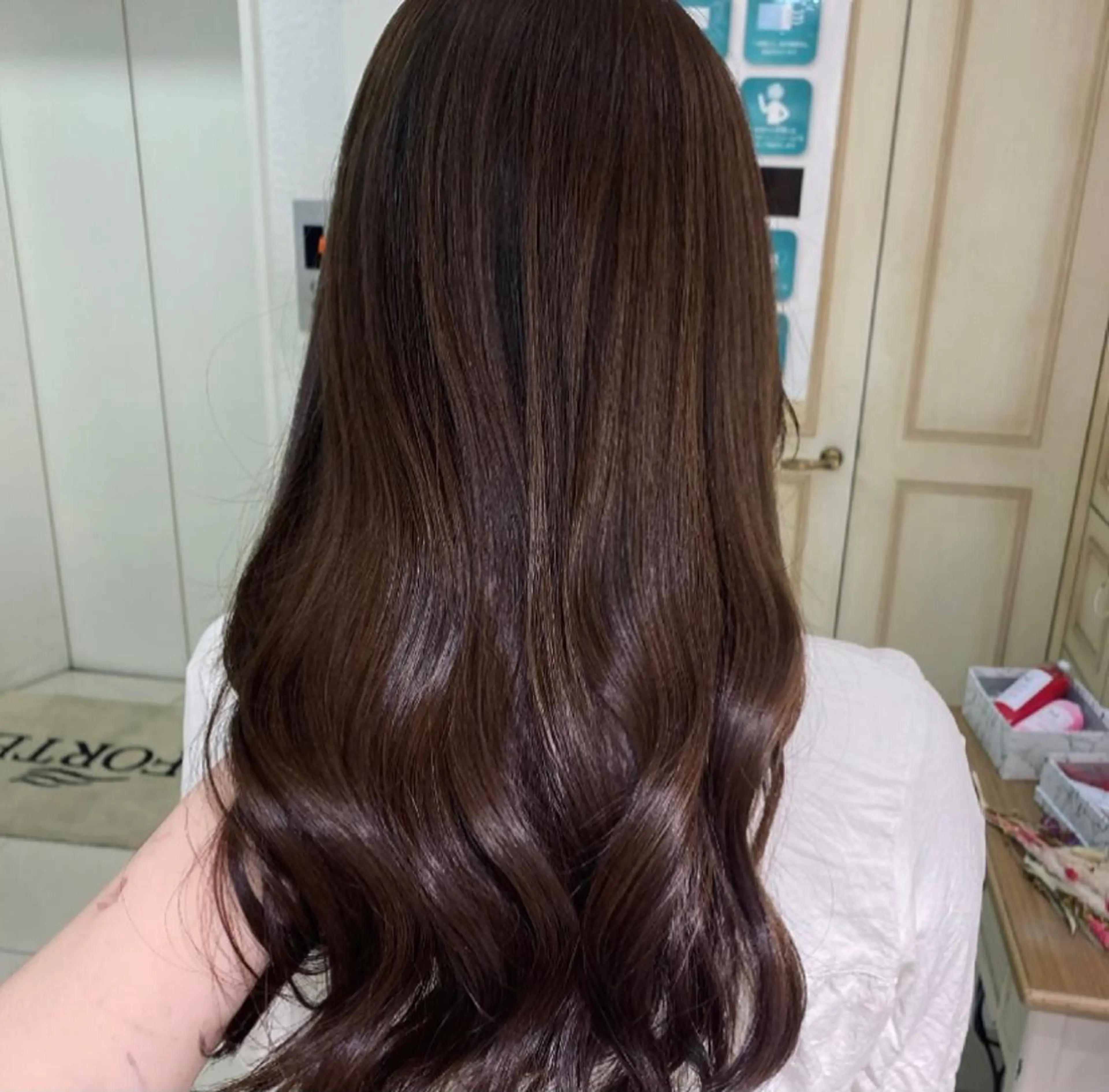 ロング カラー ヘアアレンジ 透明感カラー 古山 結季🌙🖤のヘアスタイル