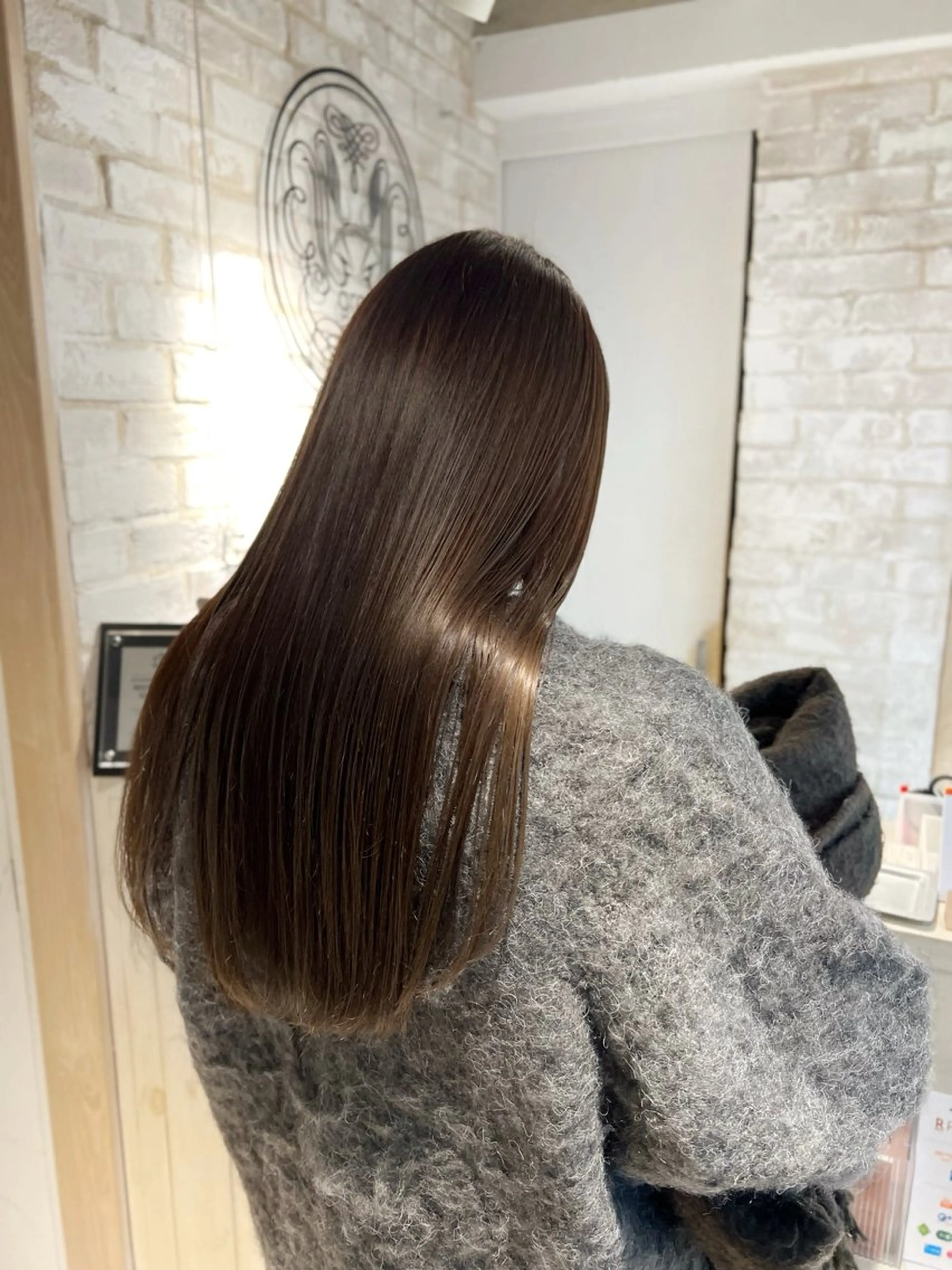 カット + ケアカラー+髪質改善トリートメントの写真