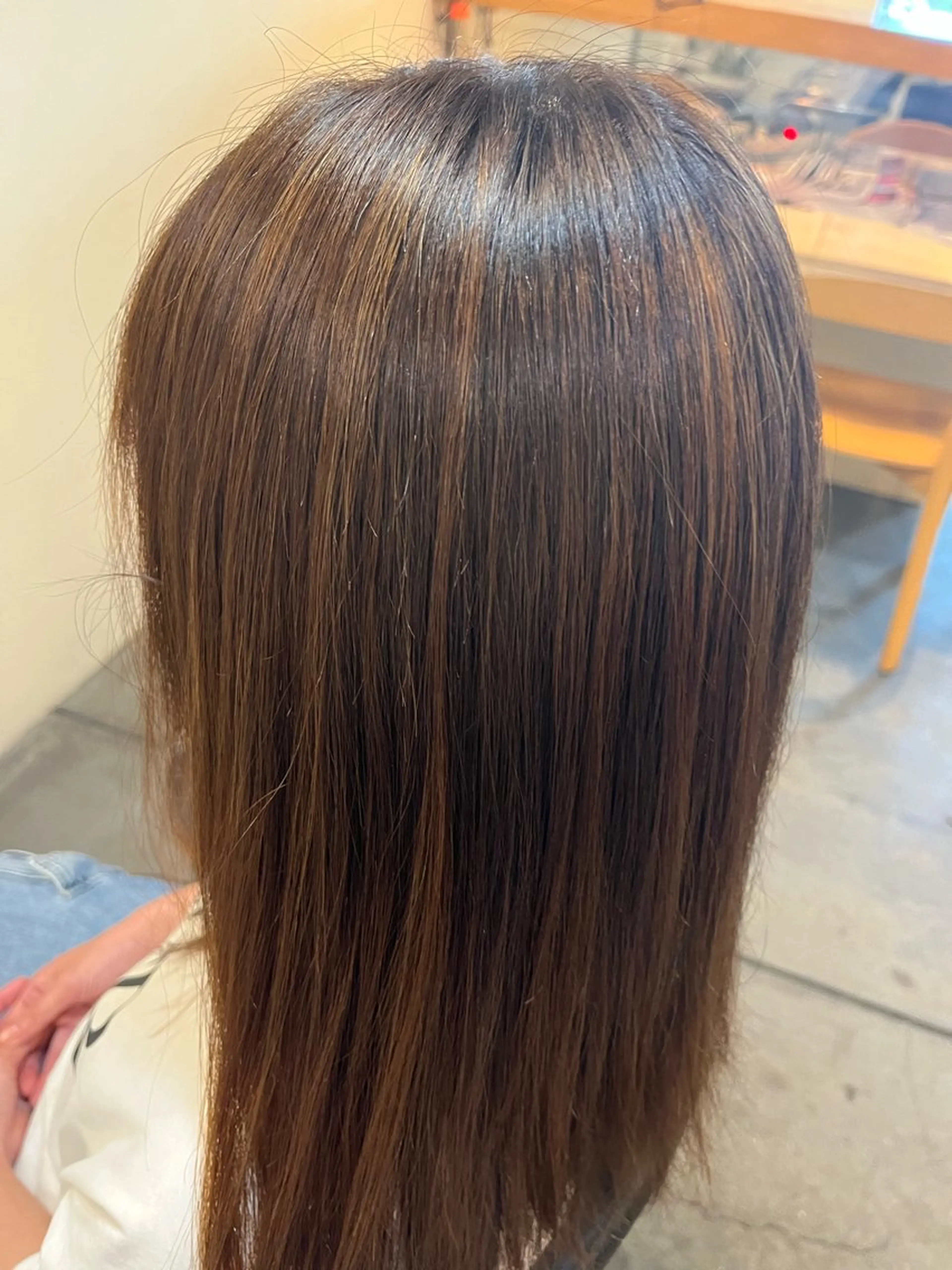 セミロング カラー ヘアカラー トリートメント 丸山 菜々子のヘアスタイル