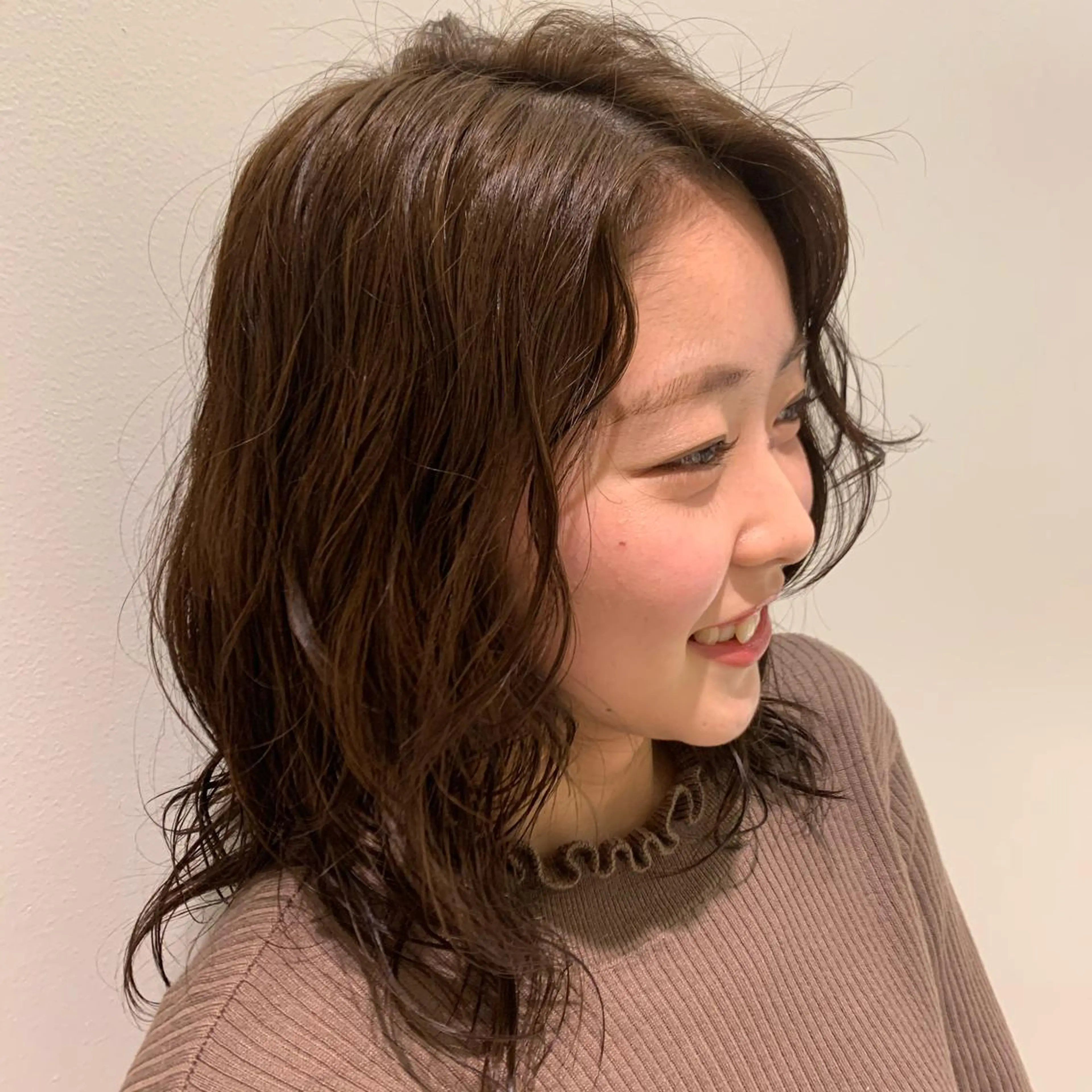 ミディアム パーマ ボブ指名No.1/ ボブパーマ/ユキのヘアスタイル