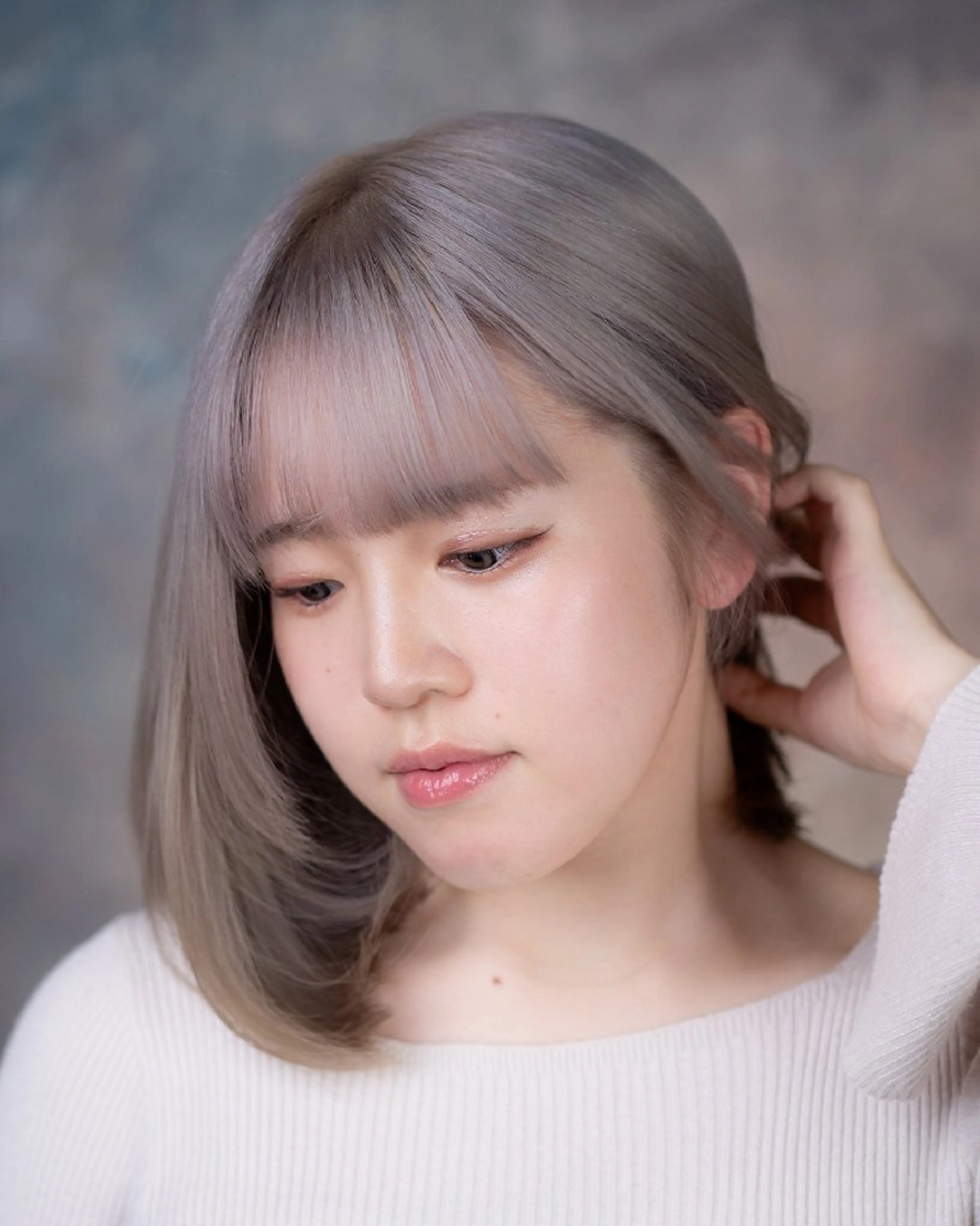 ミディアム カラー 松尾 泰伸のヘアスタイル