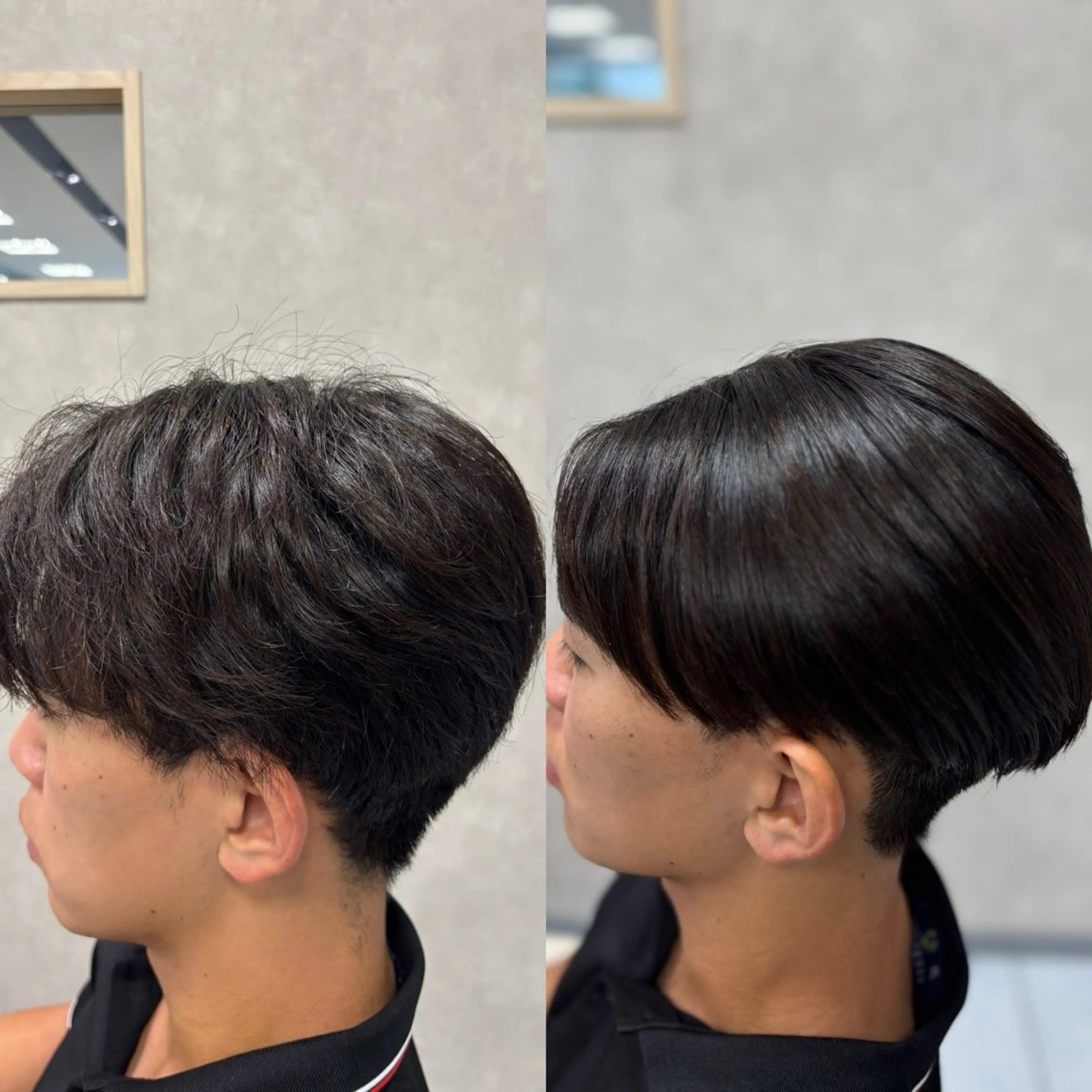 ショート メンズ 縮毛矯正 トリートメント メンズ特化韓国風 パーマスタイル/りんのヘアスタイル