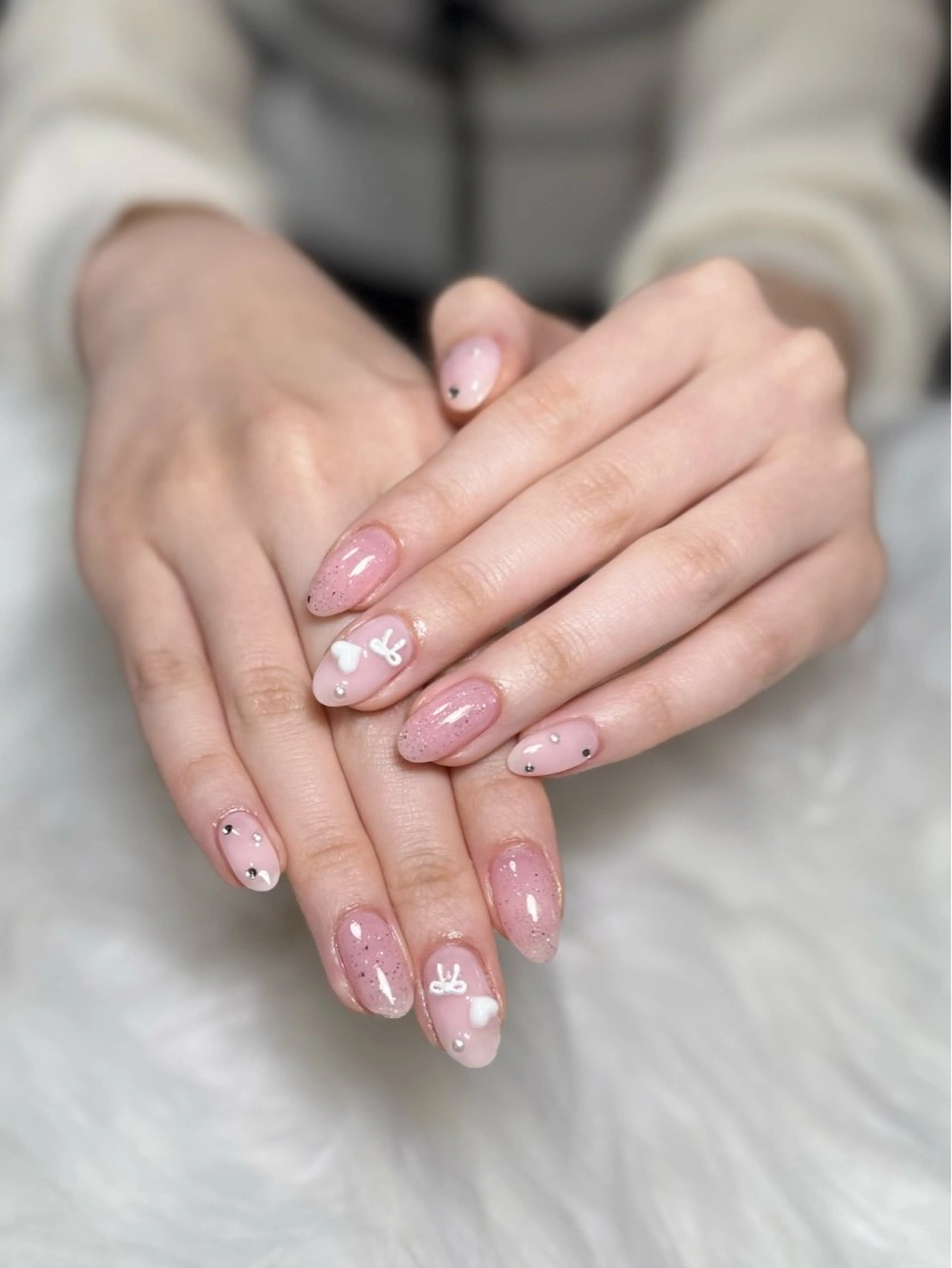 ネイル オーロラネイル チークネイル フットネイル フレンチネイル ジェルネイル Nichi Nailsのネイルデザイン