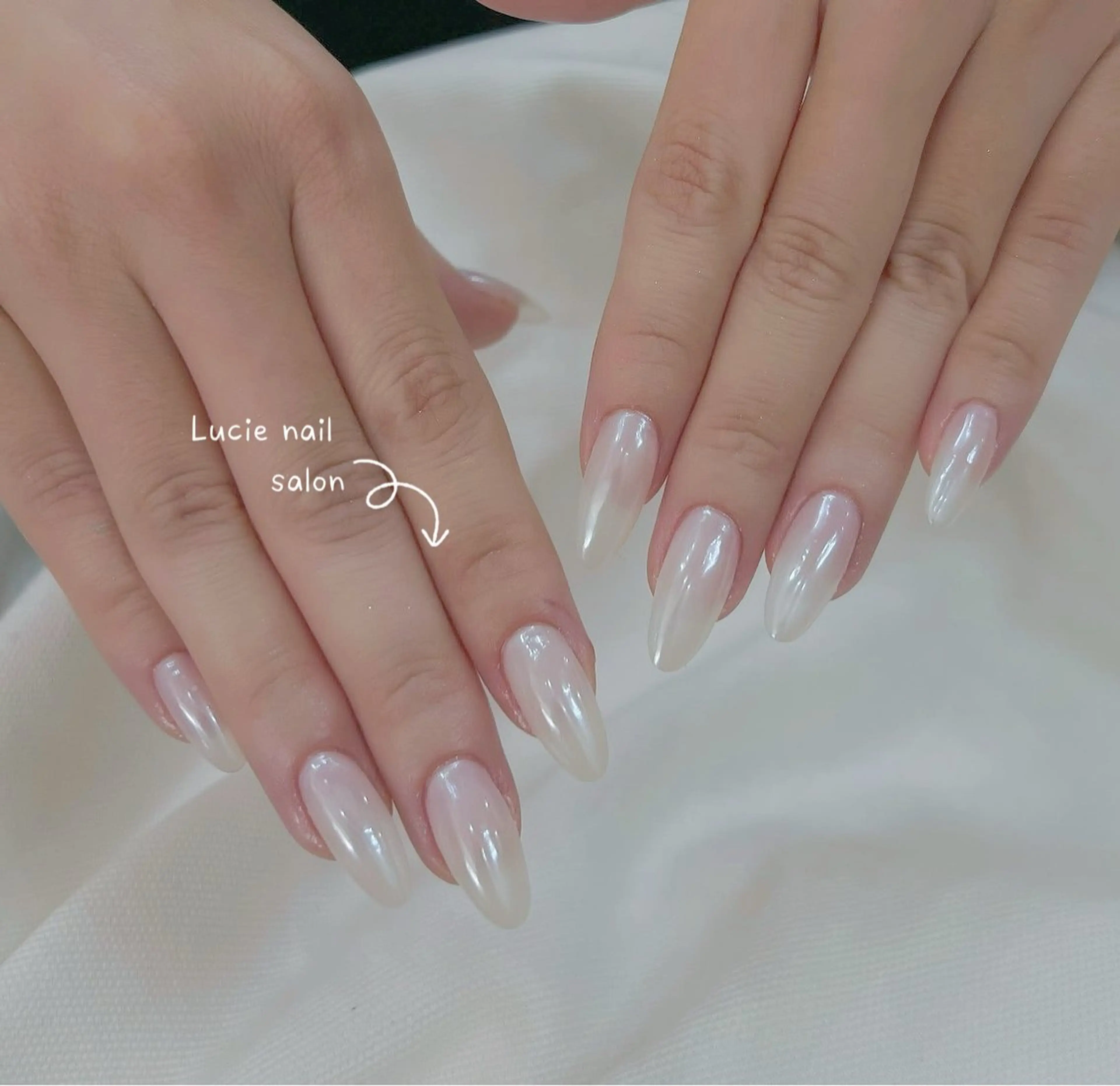 ネイル フレンチネイル ジェルネイル グラデーション 持ち込み オフィスネイル ハンドネイル LUCIE NAILのネイルデザイン