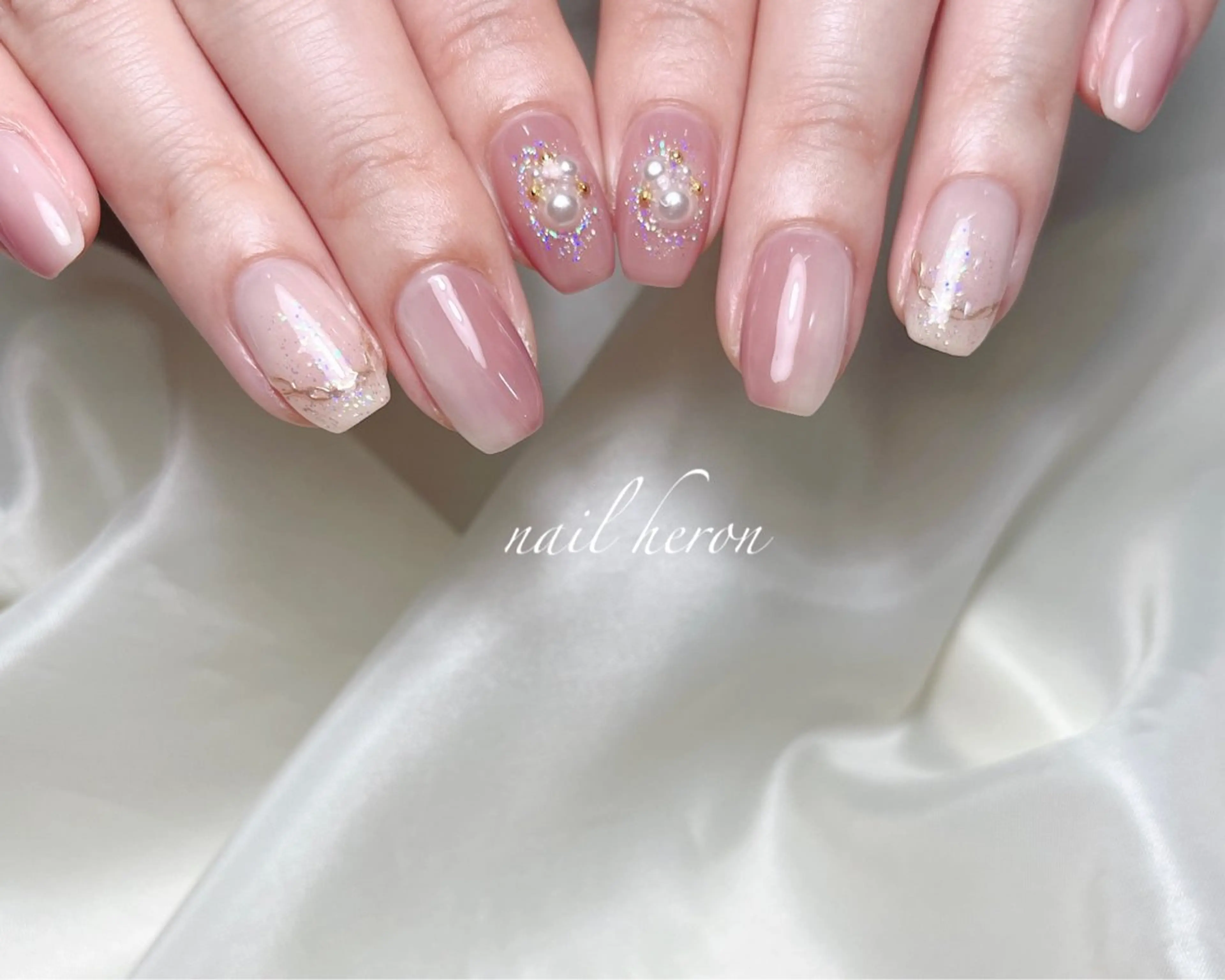 ネイル ブライダルネイル saki_ nail heronのネイルデザイン