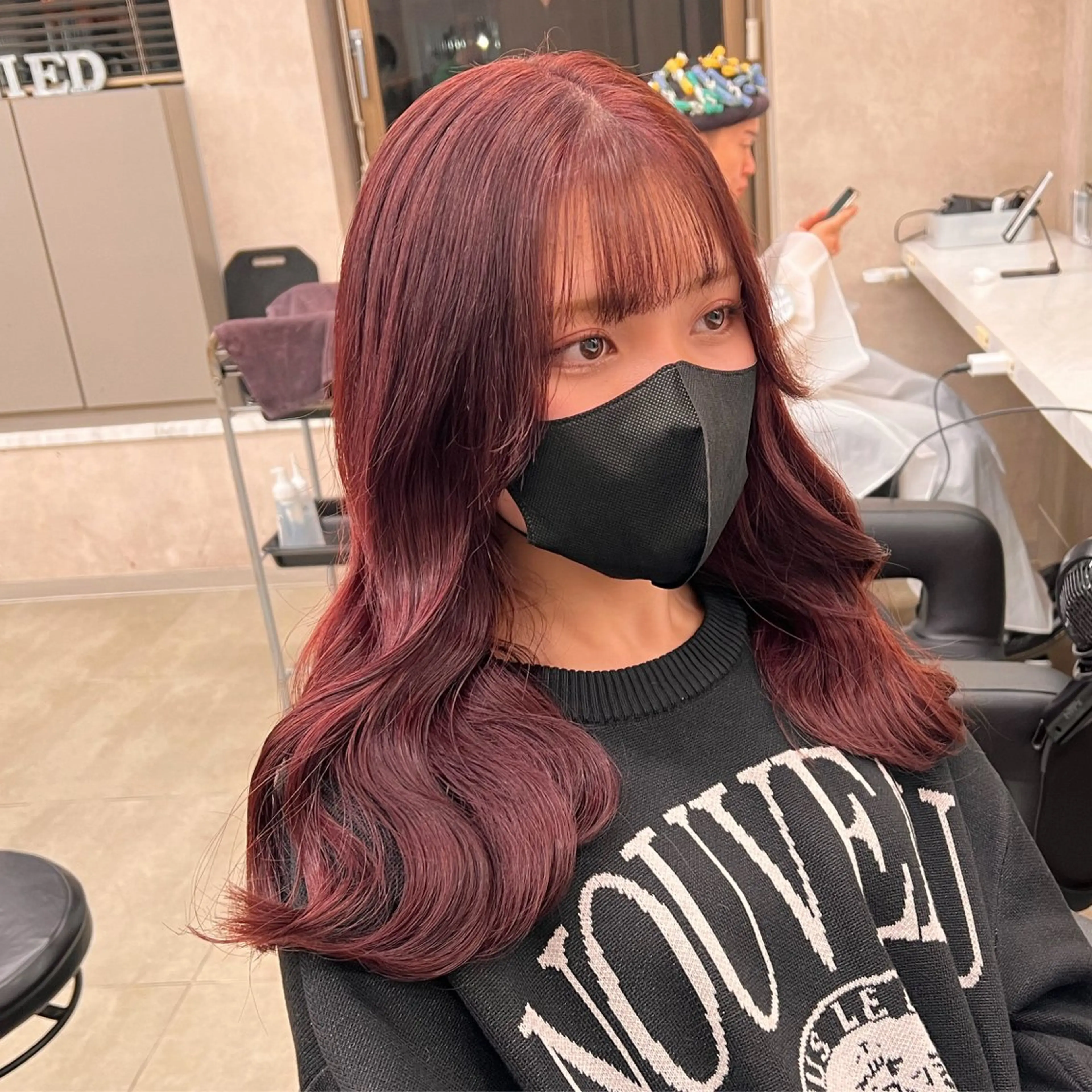 セミロング カラー 💖札幌カラー 指名No.1💖玲奈のヘアスタイル