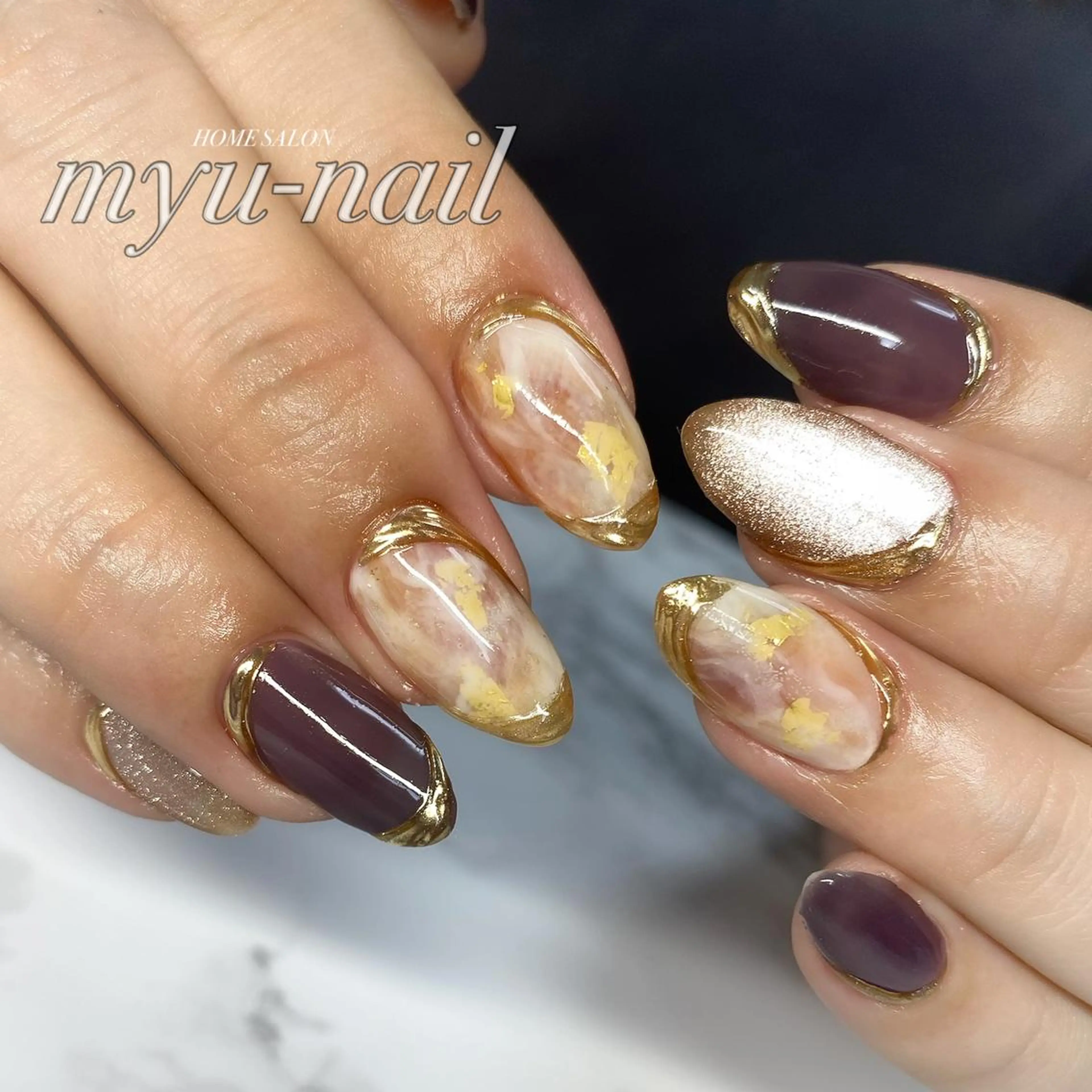 ネイル ハンドネイル ホームサロン myu-nailのネイルデザイン
