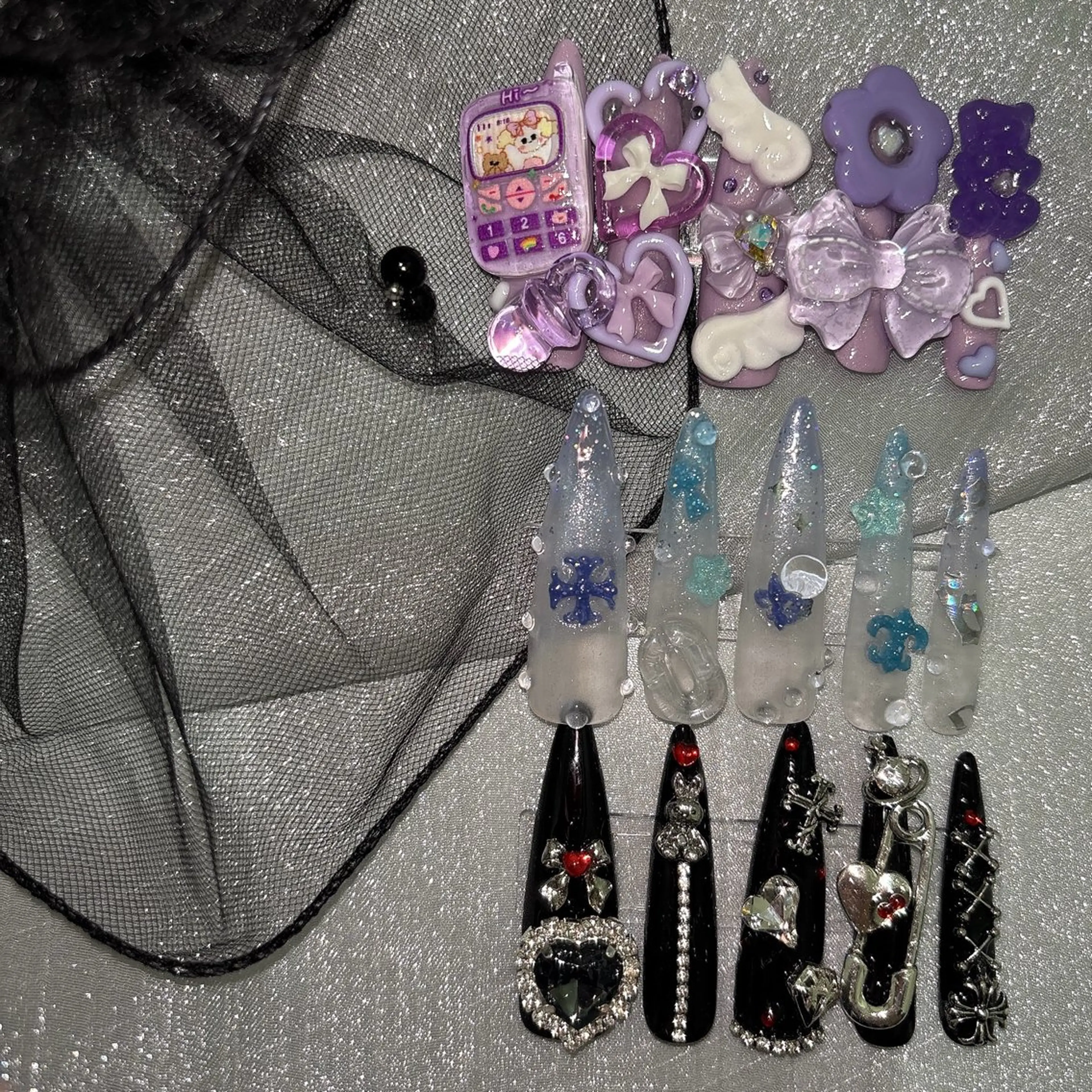 【オフあり】✦10本長さだし✦10本パーツのせ放題の写真