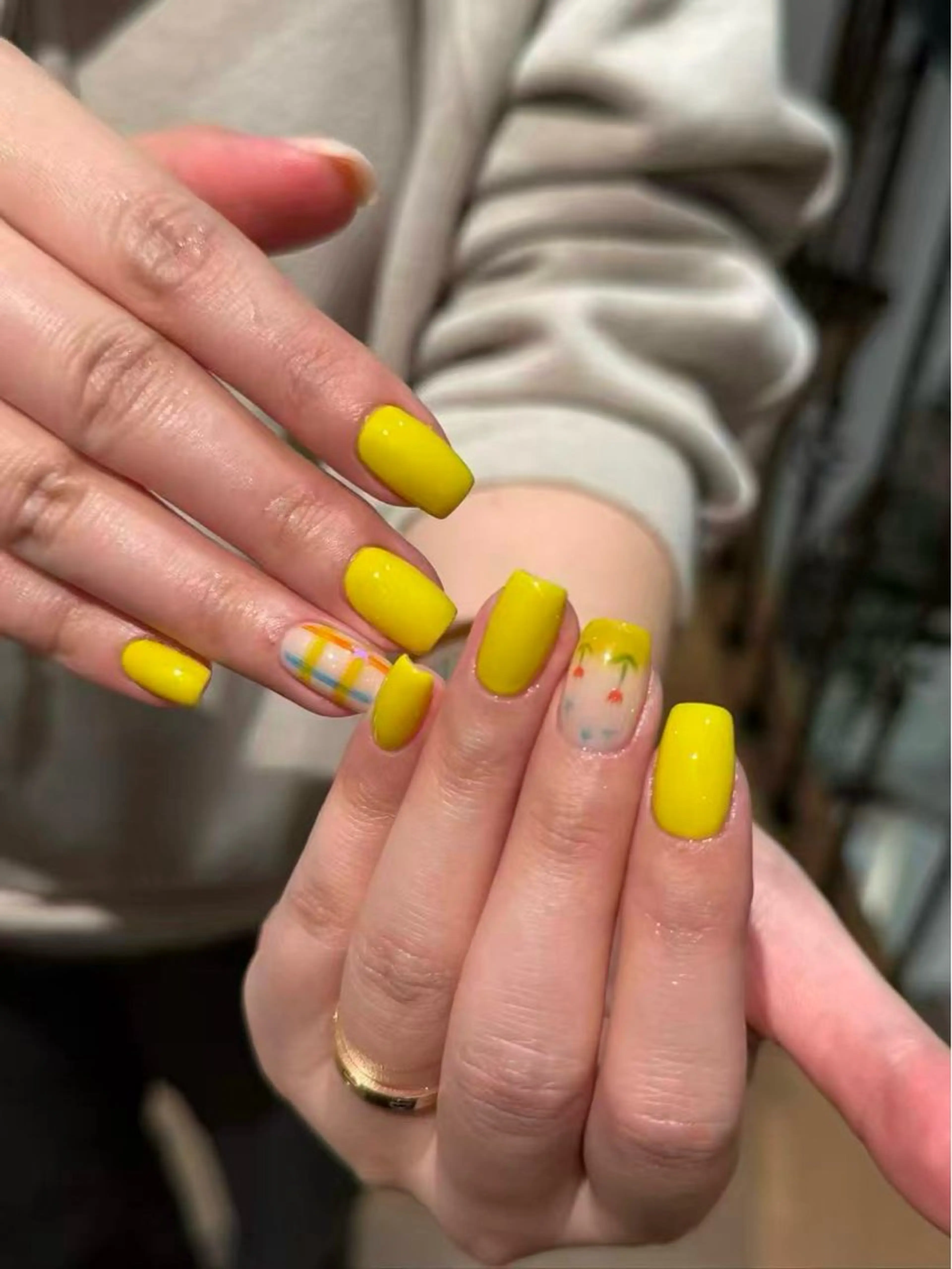 <シンプルコース＞ワンカラーx2本アートの写真