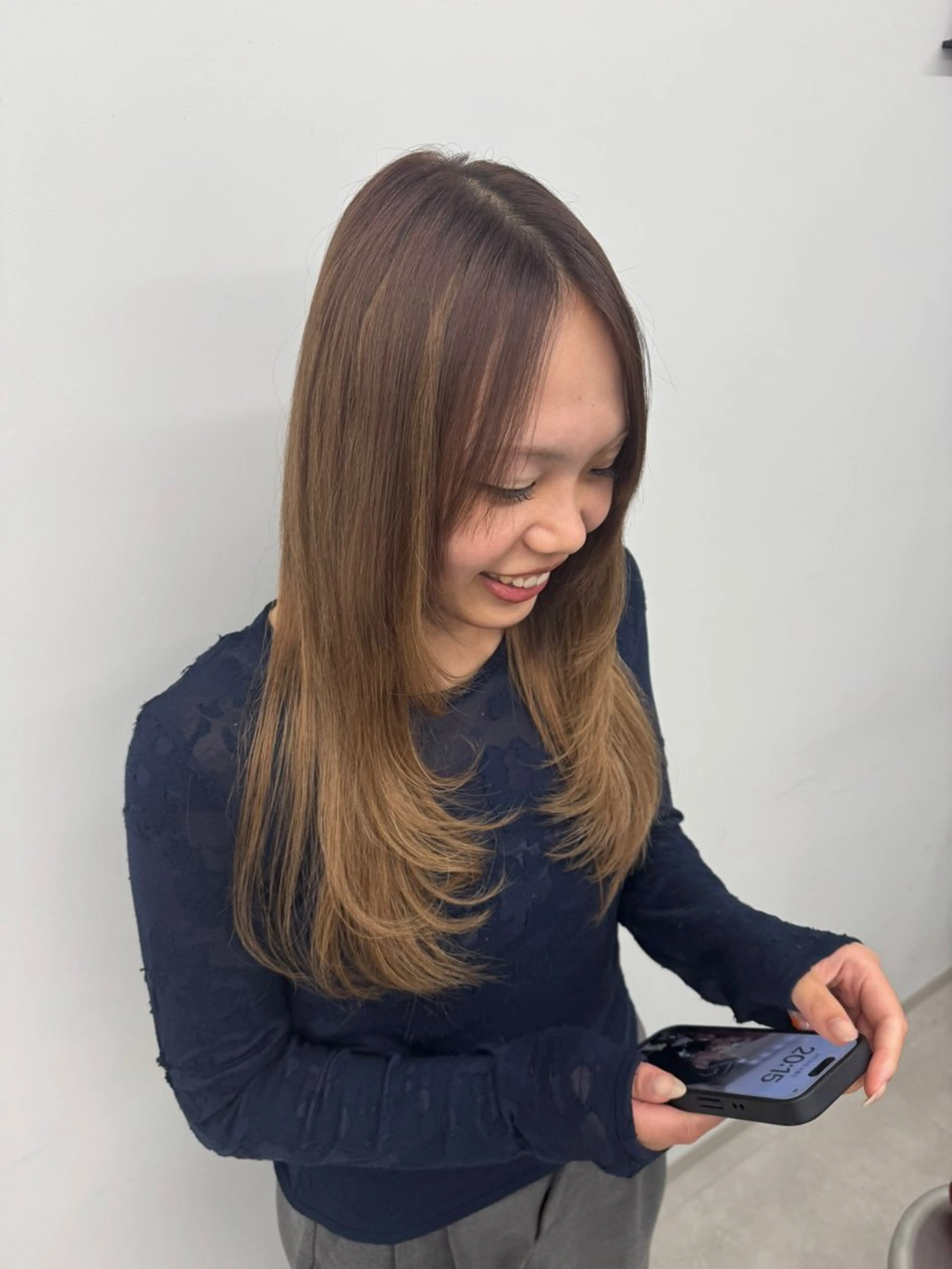 ロング エクステ レイヤーカット エクステ ハイトーン/エクステ /韓国ヘアKENTAのヘアスタイル